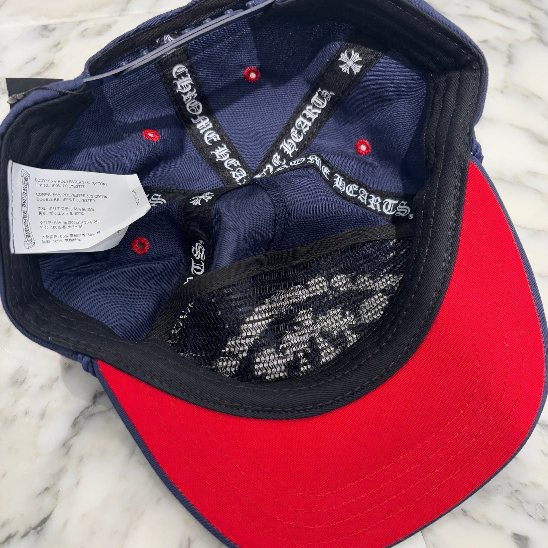 CHROME HEARTS GAS STATION King Taco 3 Cemetery Cross Trucker Cap Size ONE SIZE（53-60）クロムハーツ ガスステーション キングタコ 3セメタリークロス トラッカーキャップ サイズONE SIZE（53-60）