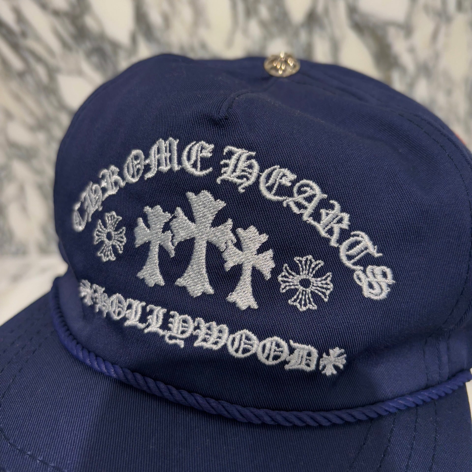CHROME HEARTS GAS STATION King Taco 3 Cemetery Cross Trucker Cap Size ONE SIZE（53-60）クロムハーツ ガスステーション キングタコ 3セメタリークロス トラッカーキャップ サイズONE SIZE（53-60）