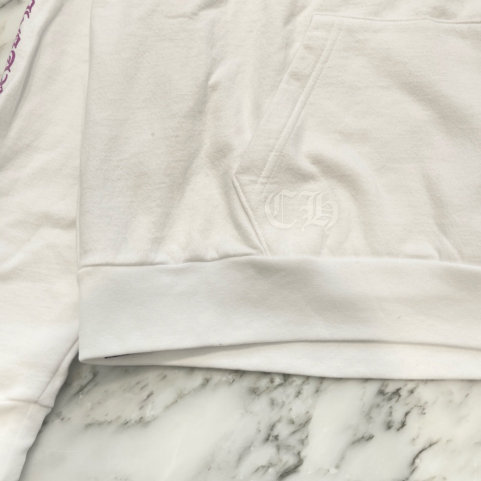 CHROME HEARTS 2024SS Online Limited Purple Glitter Hoodie Size L クロムハーツ オンライン限定 パープルグリッターフーディー サイズL