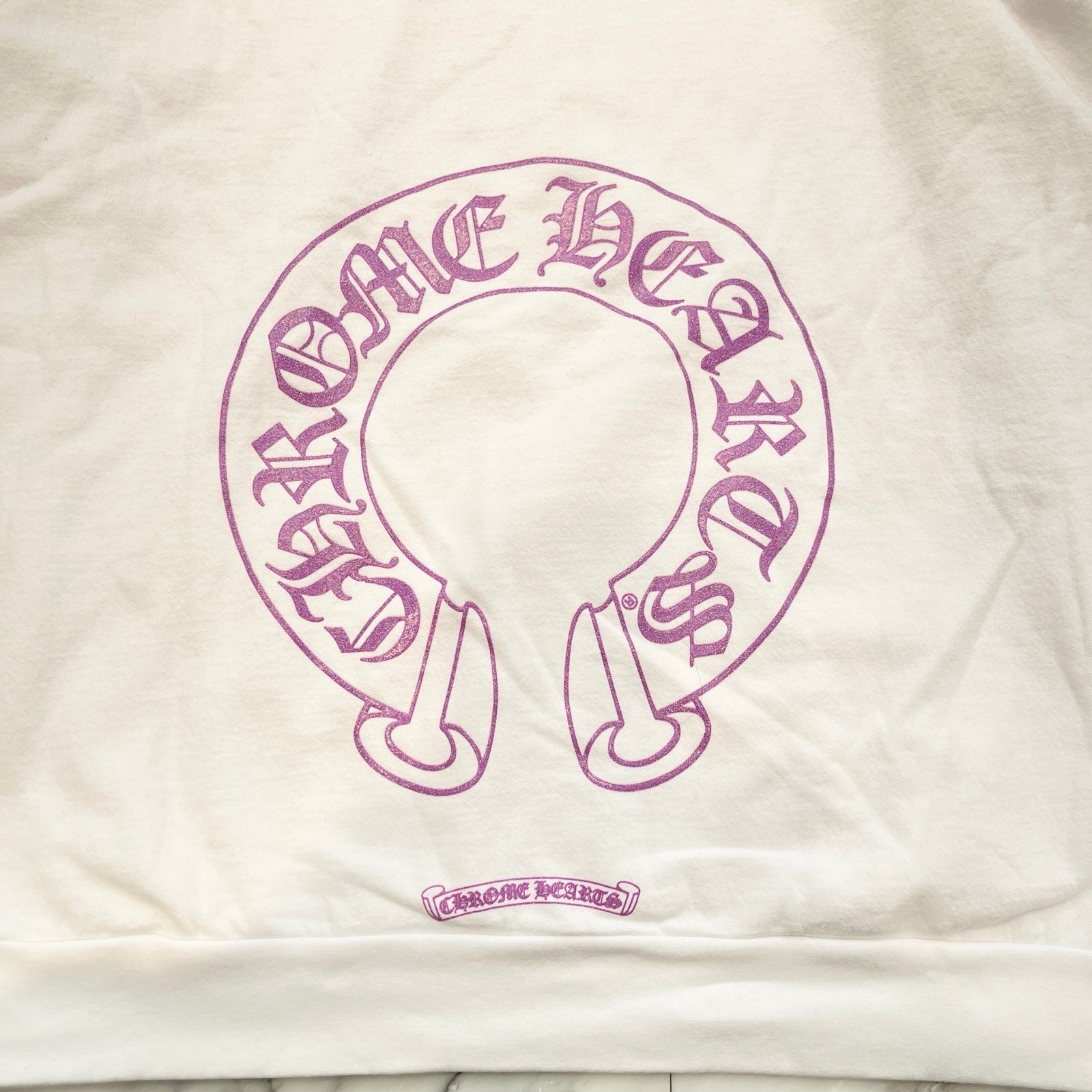 CHROME HEARTS 2024SS Online Limited Purple Glitter Hoodie Size L クロムハーツ オンライン限定 パープルグリッターフーディー サイズL
