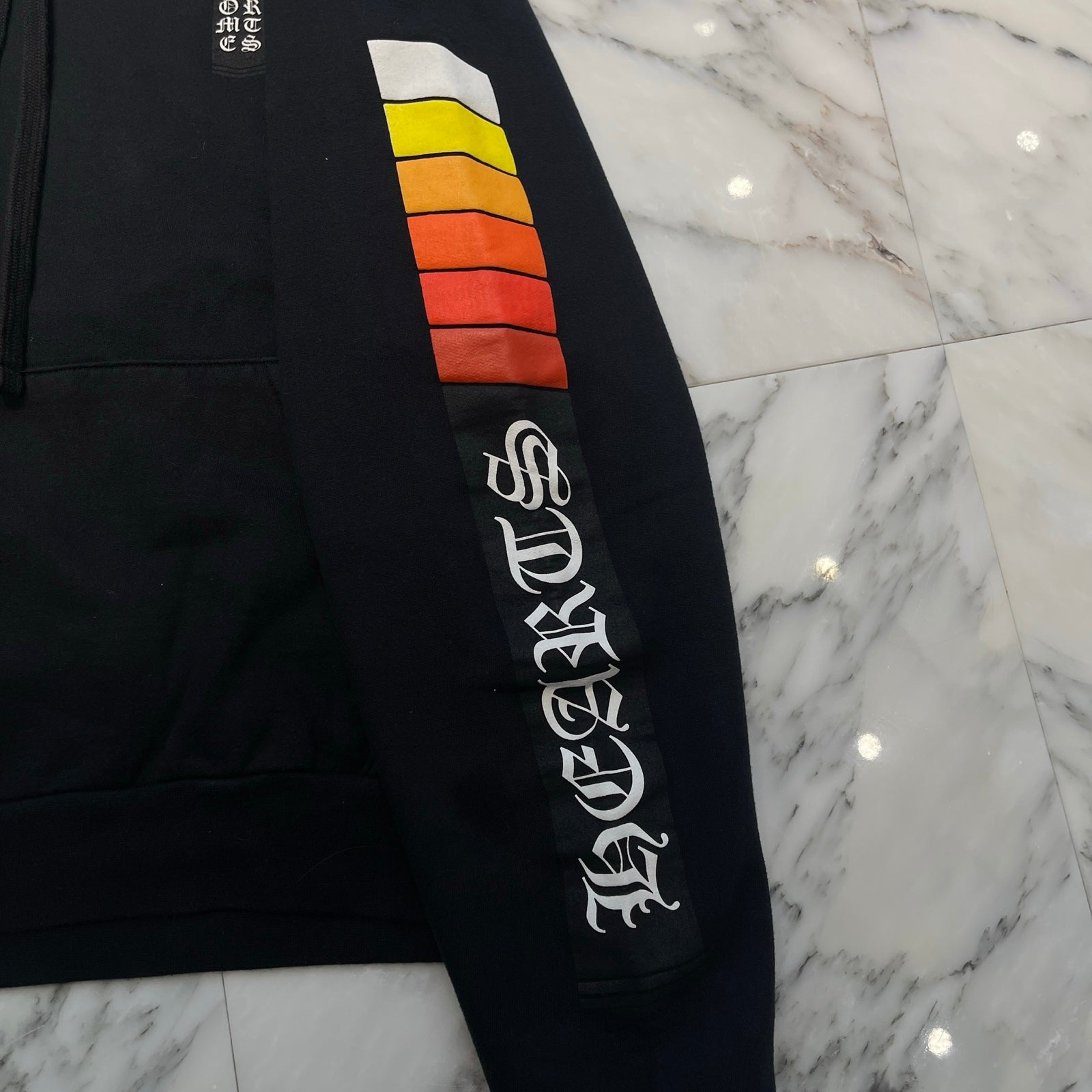 CHROME HEARTS Neon Bar Logo Pullover Hoodie Size L クロムハーツ ネオンバーロゴ プルオーバーフーディー サイズL