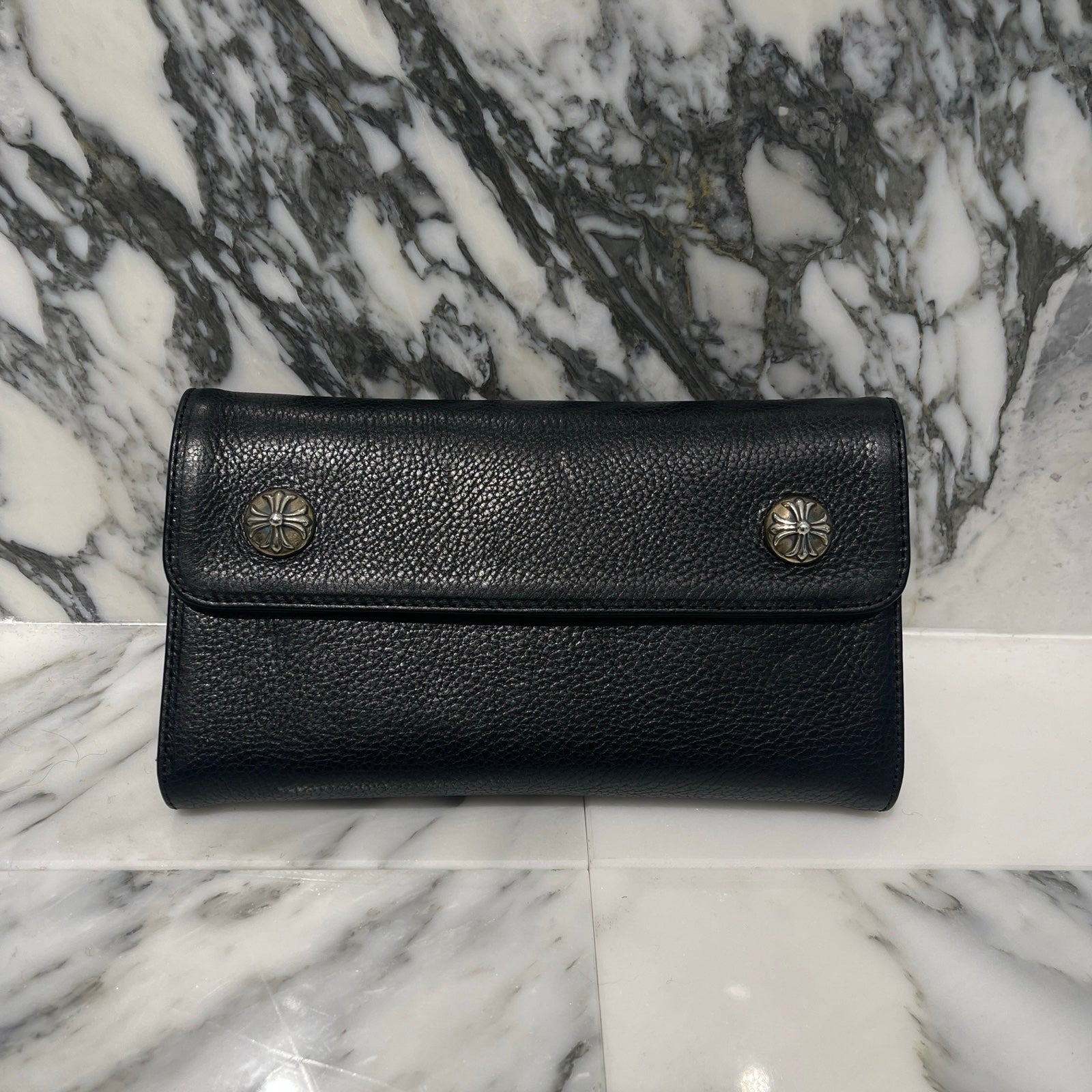 CHROME HEARTS Wave Cross Ball Wallet クロムハーツ ウェーブクロスボール ウォレット