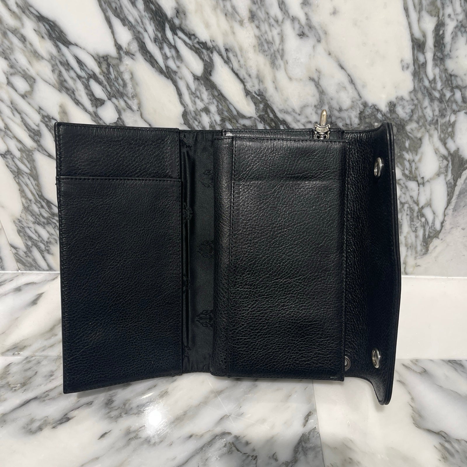 CHROME HEARTS Wave Cross Ball Wallet クロムハーツ ウェーブクロスボール ウォレット