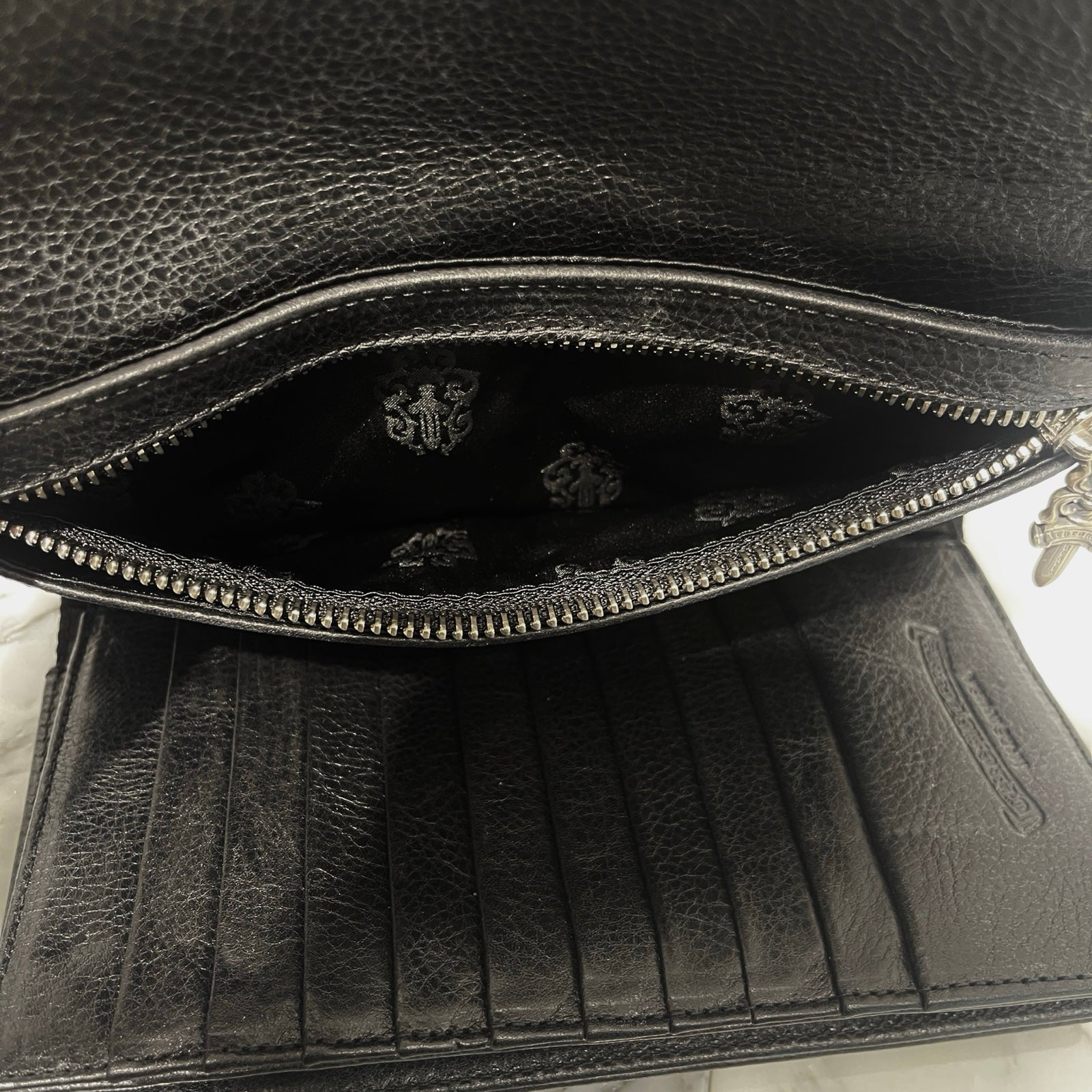 CHROME HEARTS Wave Cross Ball Wallet クロムハーツ ウェーブクロスボール ウォレット