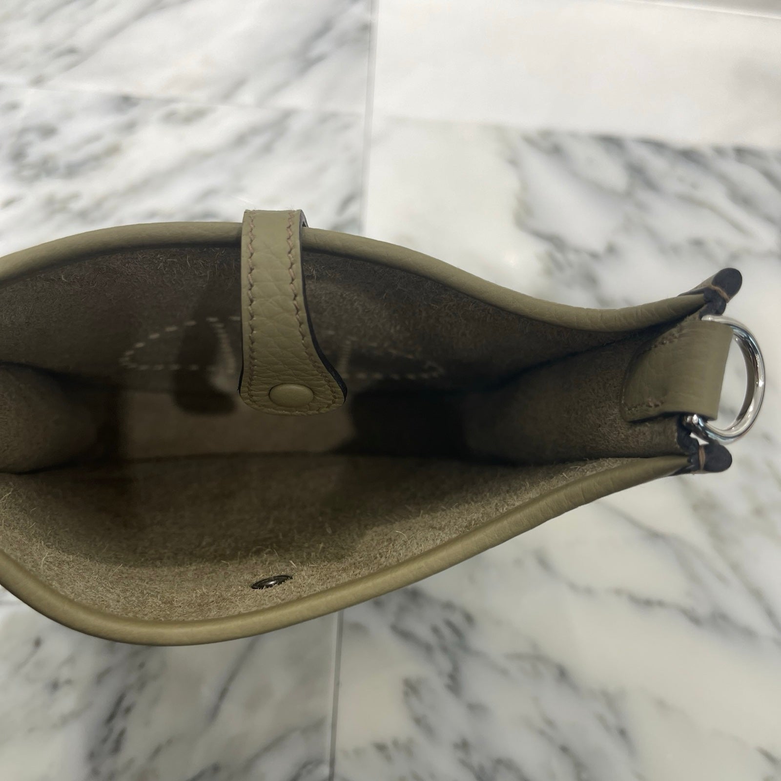 HERMES Evelyne TPM ETOUPE Shoulder Bag W刻印（2024）エルメス エブリン TPM エトゥープ レザーショルダーバッグ