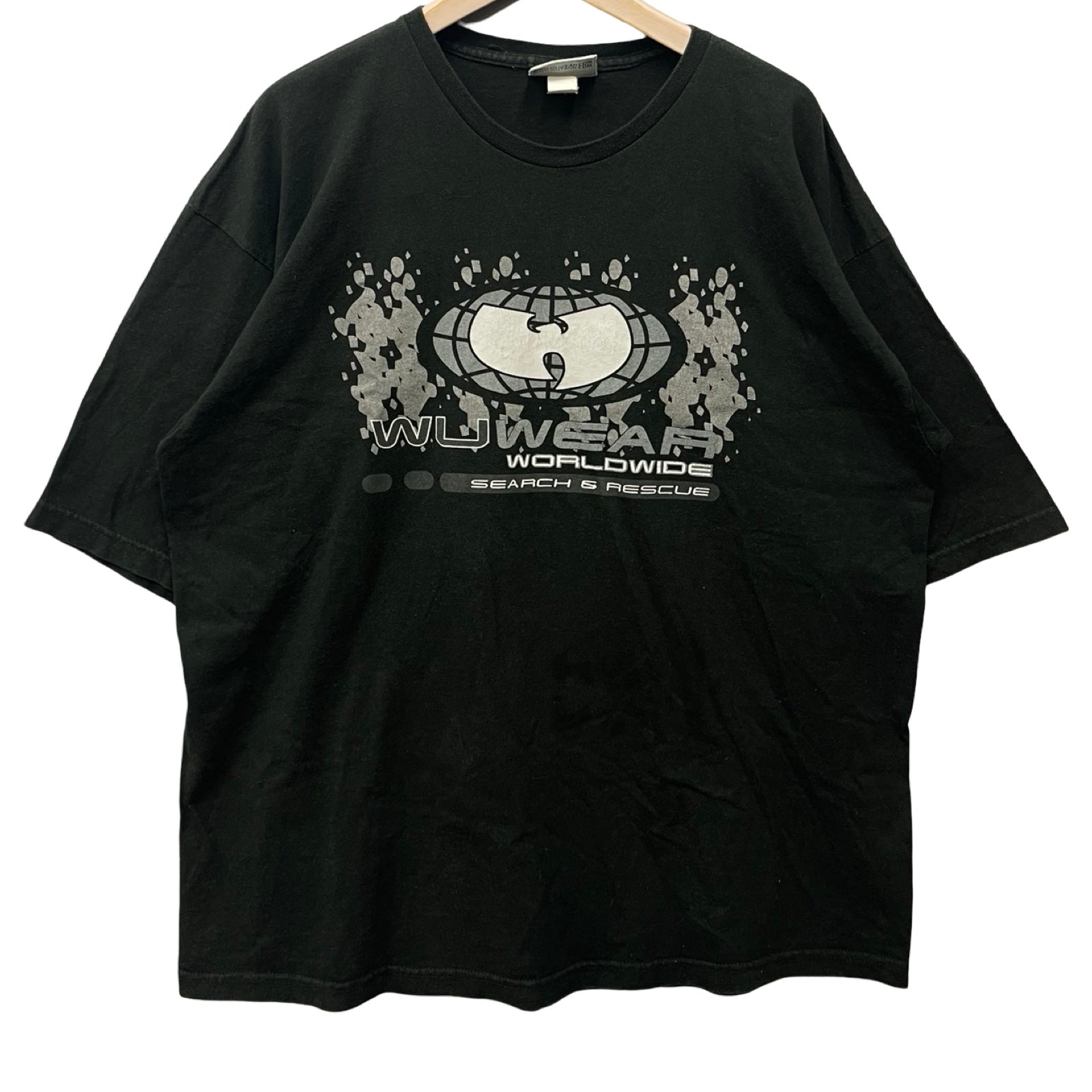 Vintage 90's Wu-Wear World Wide Search＆Rescue S/S Tee Size XXL