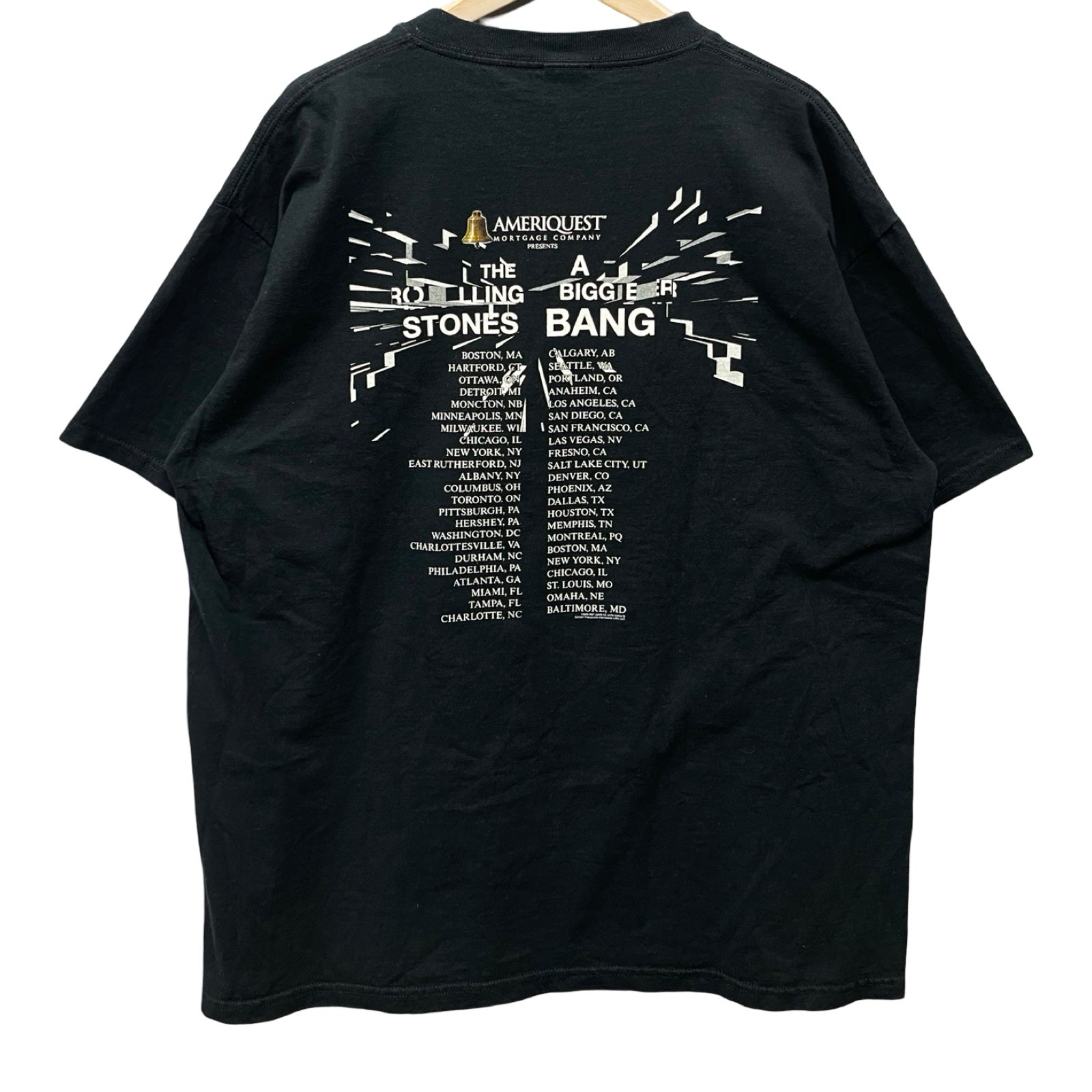 Vintage 00's The Rolling Stones Lip & Tongue A Bigger Bang Anvil Tee Size XL