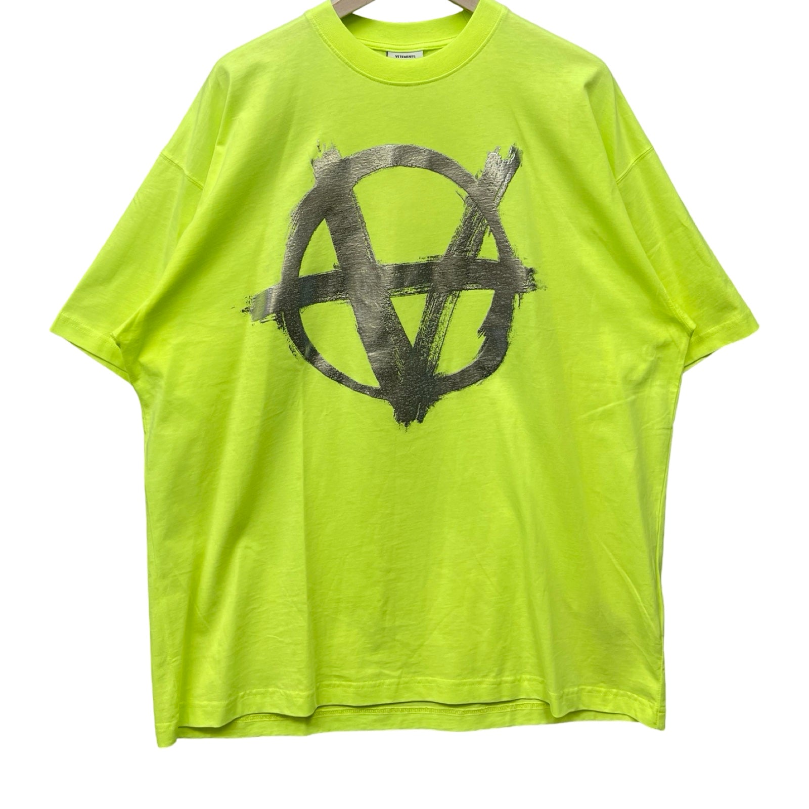 VETEMENTS 2021AW Double Anarchy Logo Tee UE52TR290Y Size XS