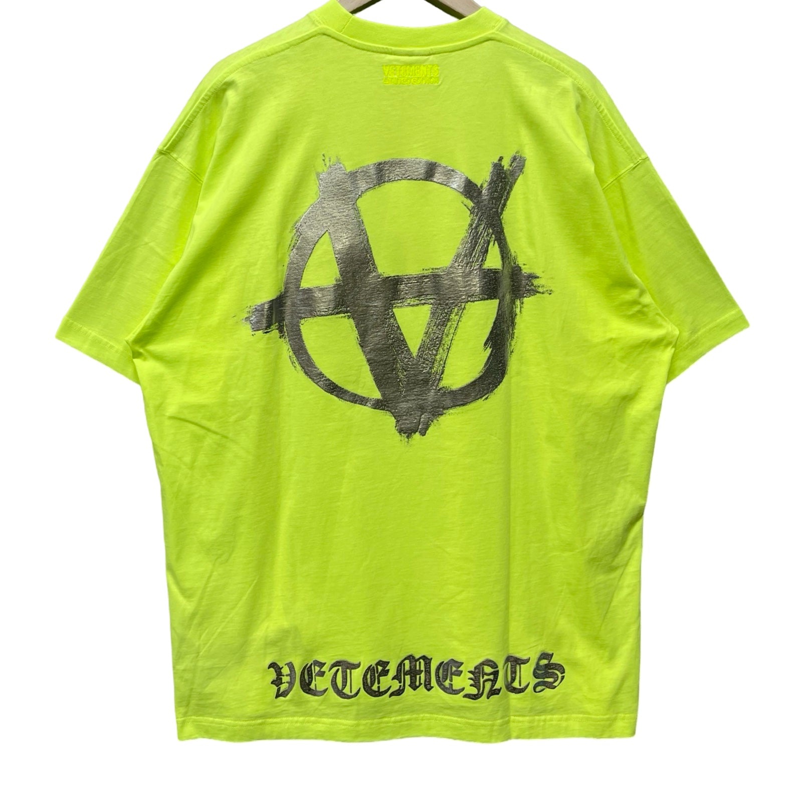 VETEMENTS 2021AW Double Anarchy Logo Tee UE52TR290Y Size XS
