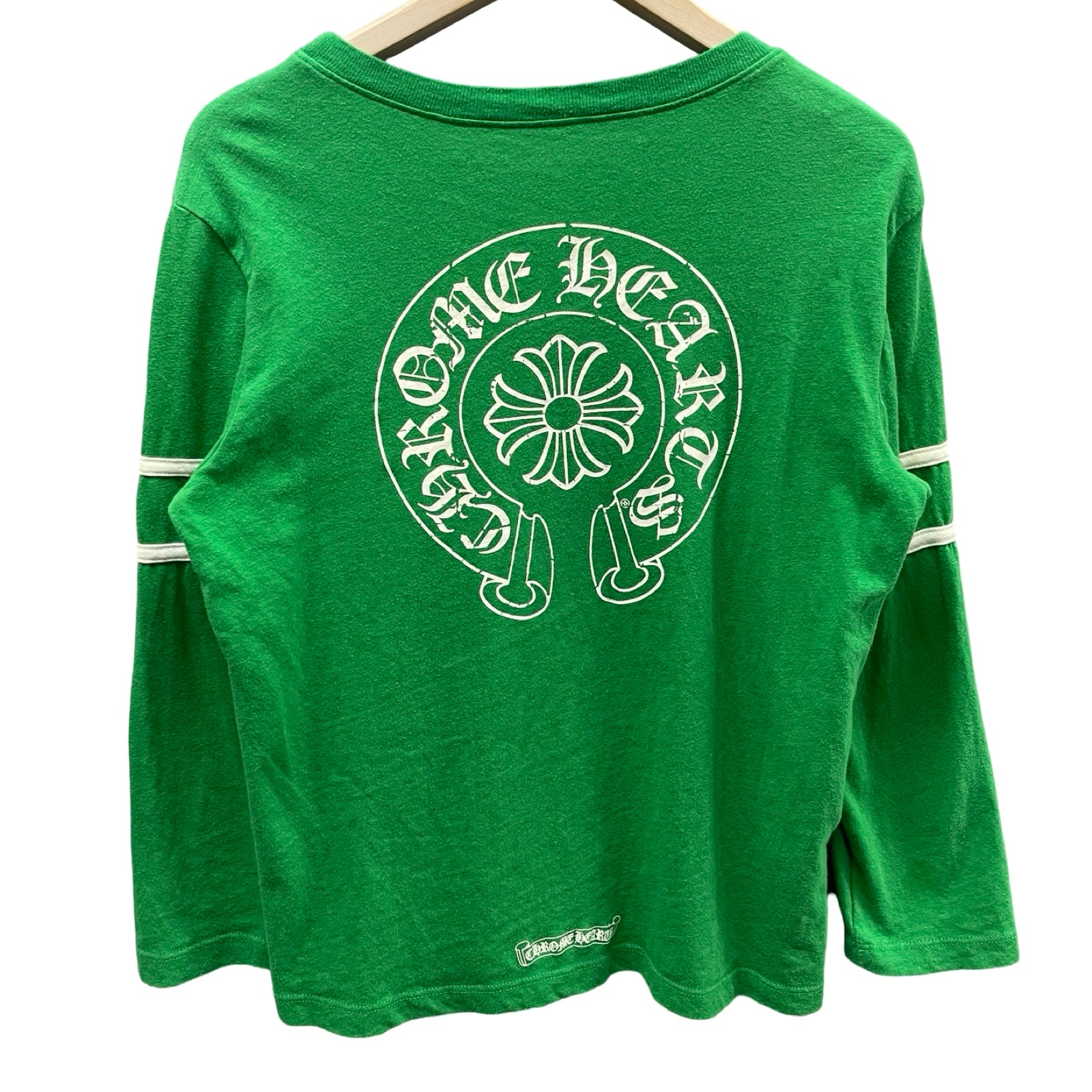 CHROME HEARTS ROLLER SKATES FOOTBALL 33 Horseshoe Long Sleeve Tee Size S