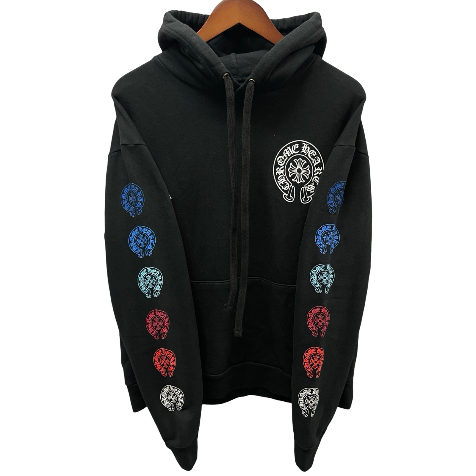 CHROME HEARTS 2022SS Multi Color Horseshoe Pullover Hoodie Size S
