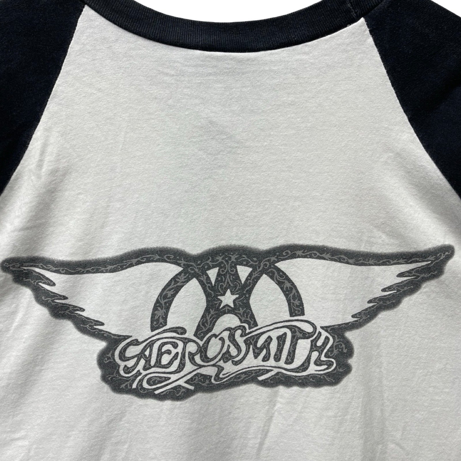 Vintage 90's Aerosmith 1997 Aero Force One Tour Cropped Tee Size L
