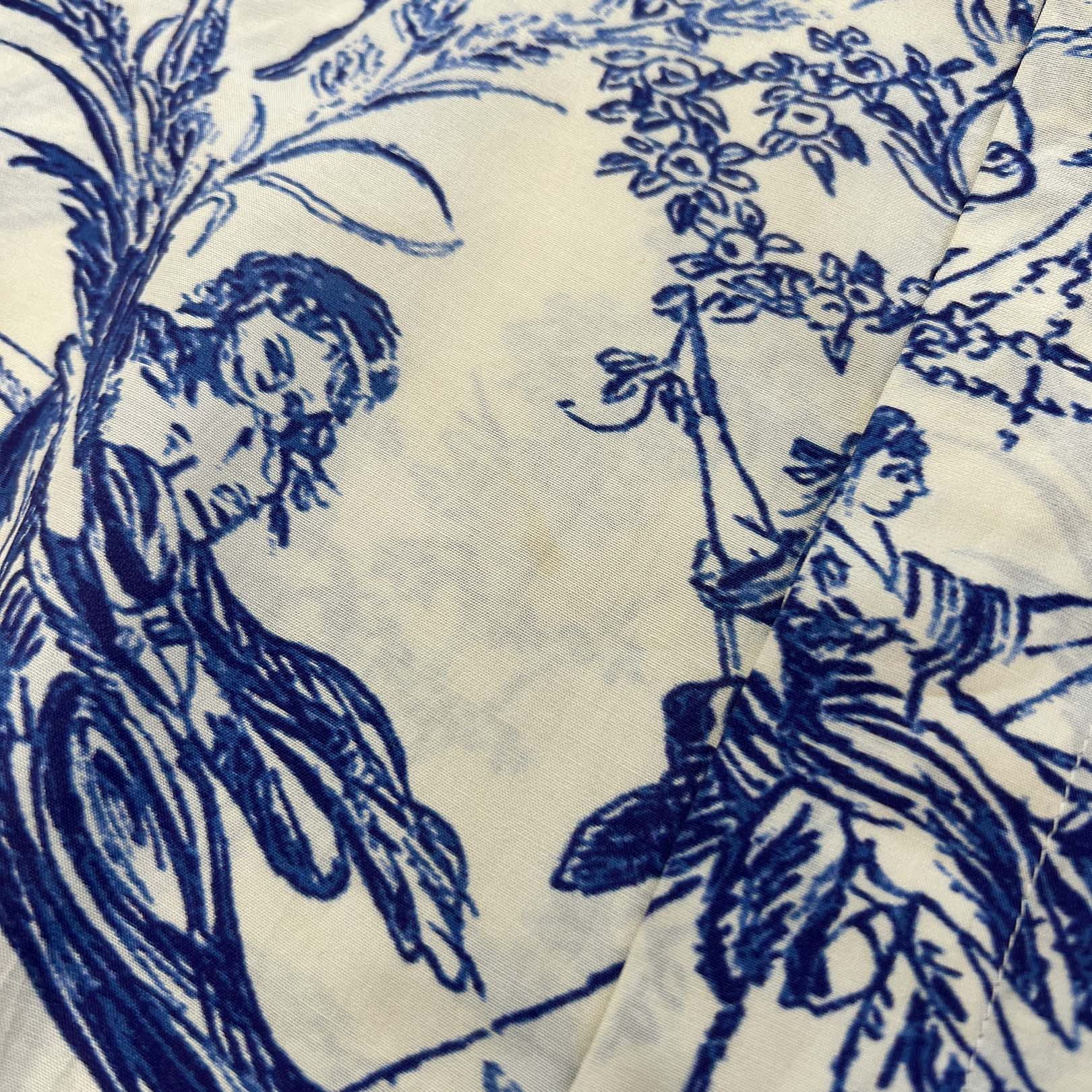DIOR 2019SS Toile De Jouy Silk Long Sleeved Shirt 023C501G4854