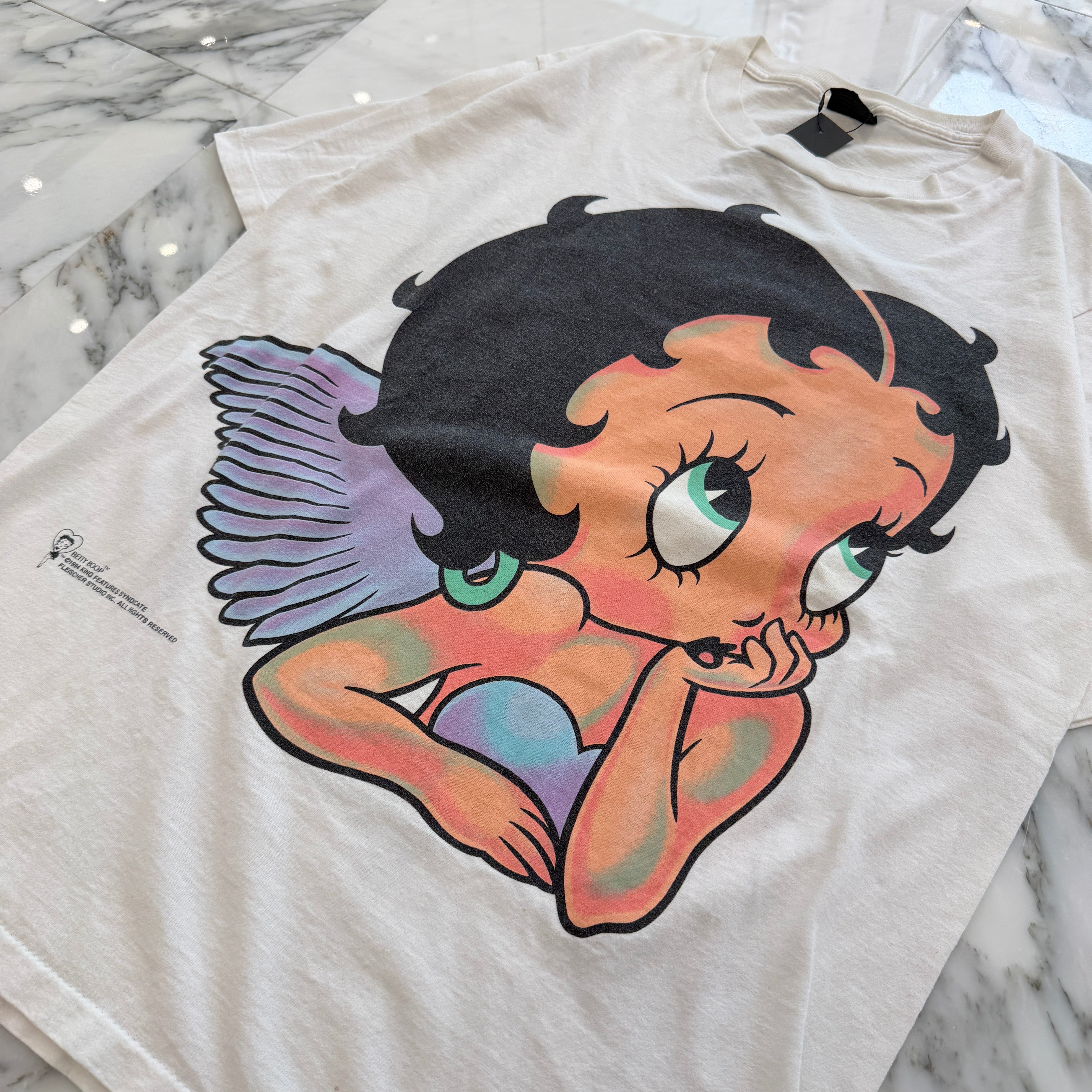 Vintage 90's Betty Boop " Angel " Double Side Print Changes S/S Tee Size XL ヴィンテージ 90's ベティ・ブープ "エンジェル" ダブルサイドプリント チェンジズ社製 Tシャツ サイズXL