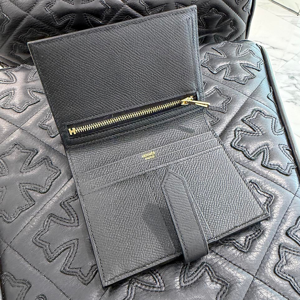 HERMES Bearn Compact Wallet "Noir" K刻印 エルメス ベアン コンパクトウォレット "ノワール" K刻印