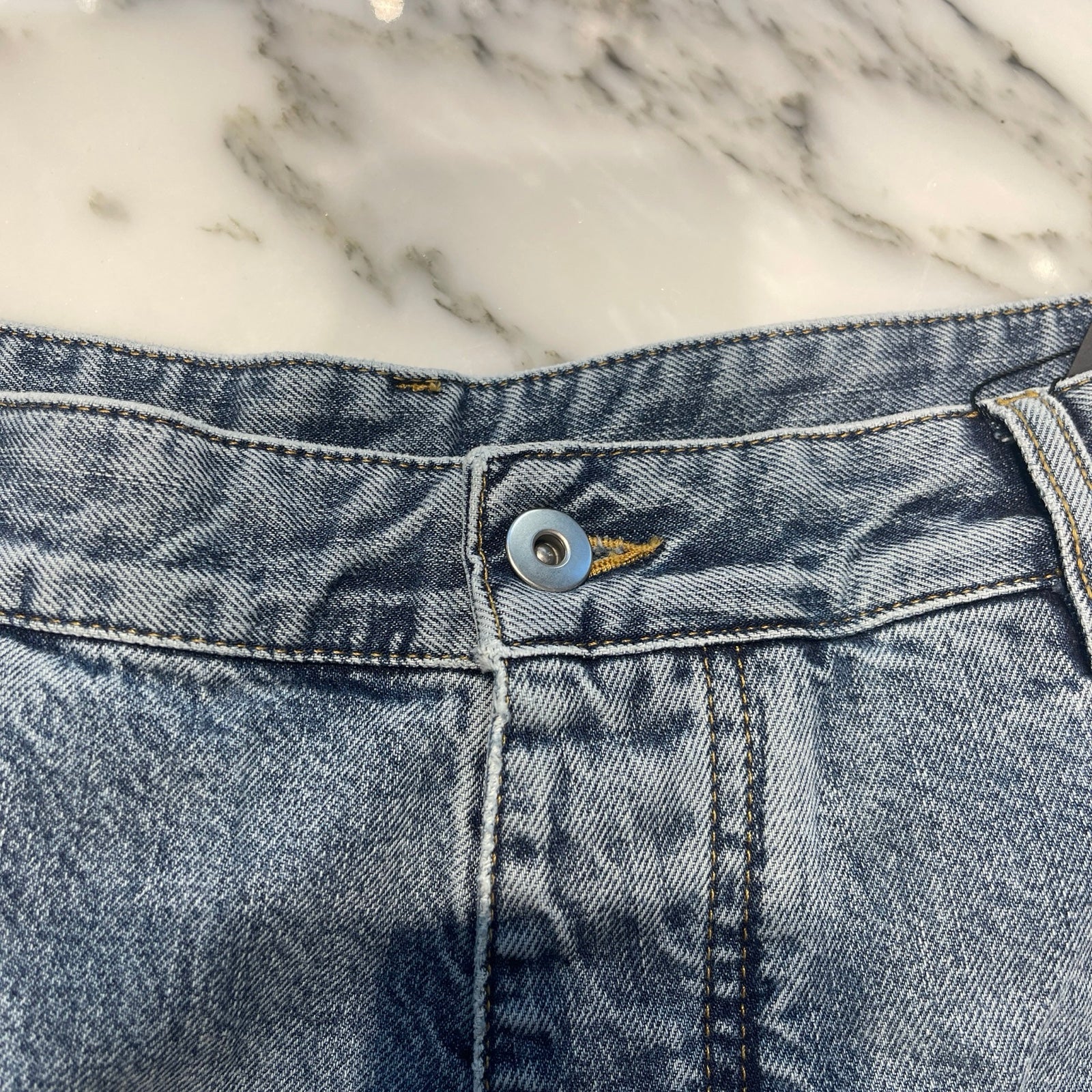 BOTTEGA VENETA 2023AW Wide Leg Leather Patch Denim Pants 740397