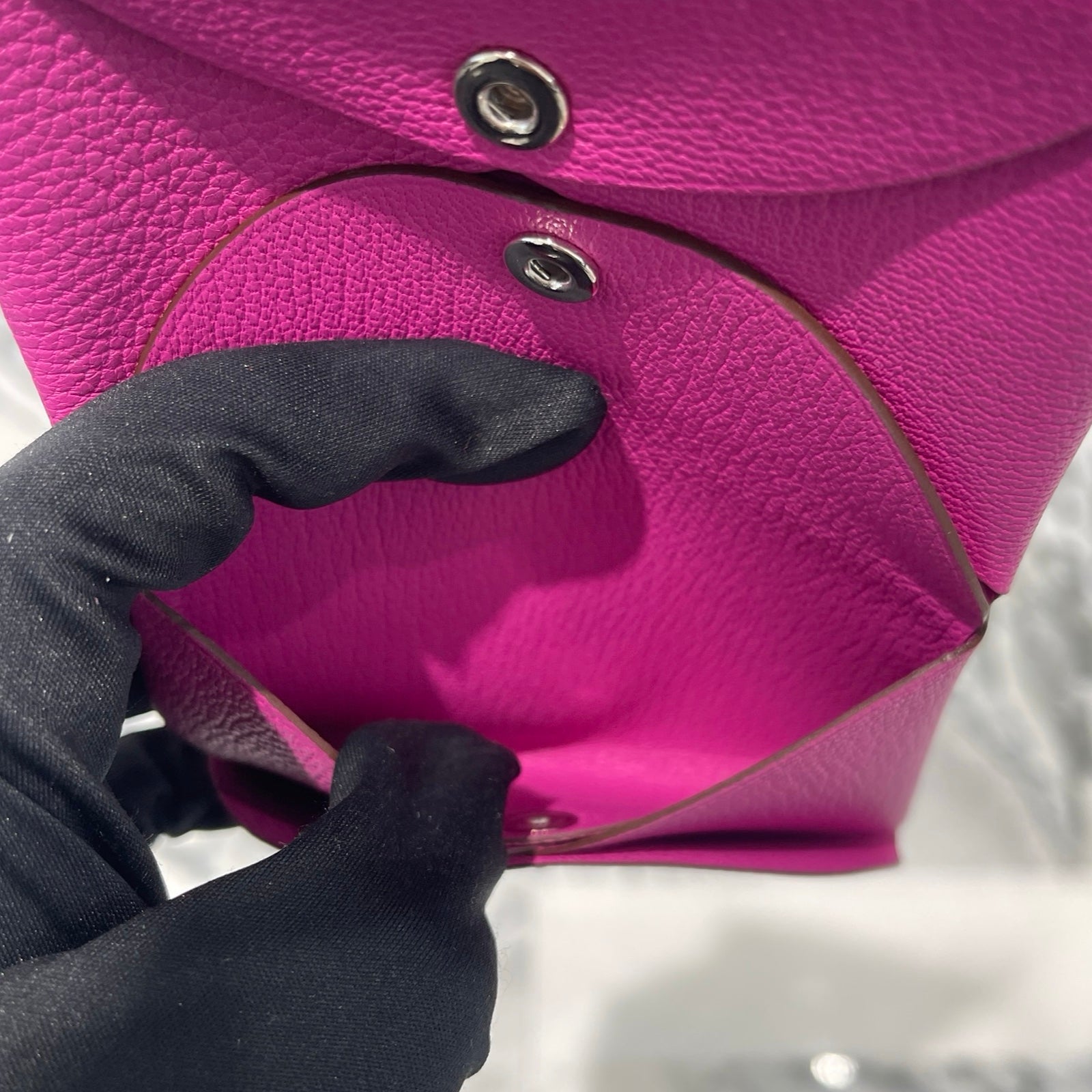 HERMES Calvi Duo Card Case "Magnolia" W刻印 エルメス カルヴィデュオ カードケース "マグノリア" W刻印