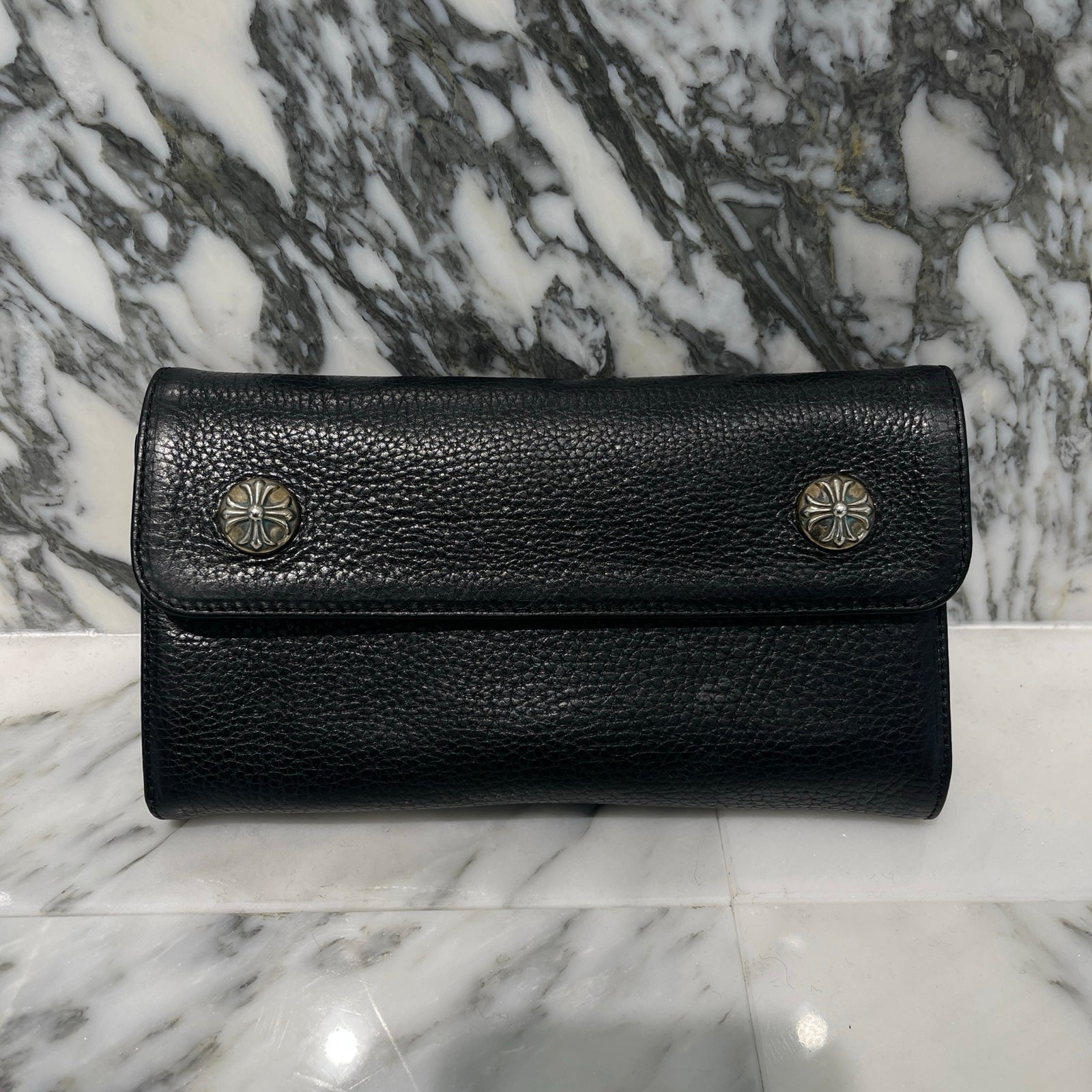 CHROME HEARTS Wave Cross Ball Wallet クロムハーツ ウェーブクロスボール ウォレット