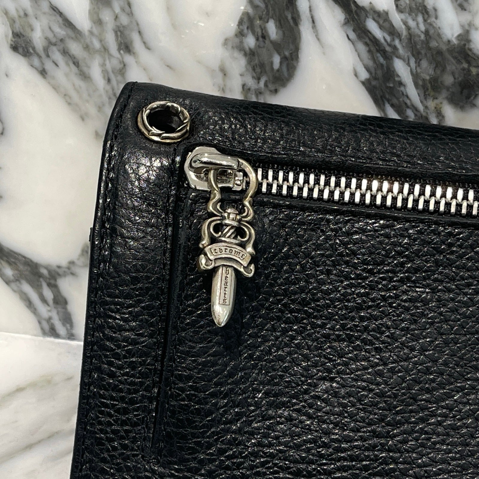 CHROME HEARTS Wave Cross Ball Wallet クロムハーツ ウェーブクロス