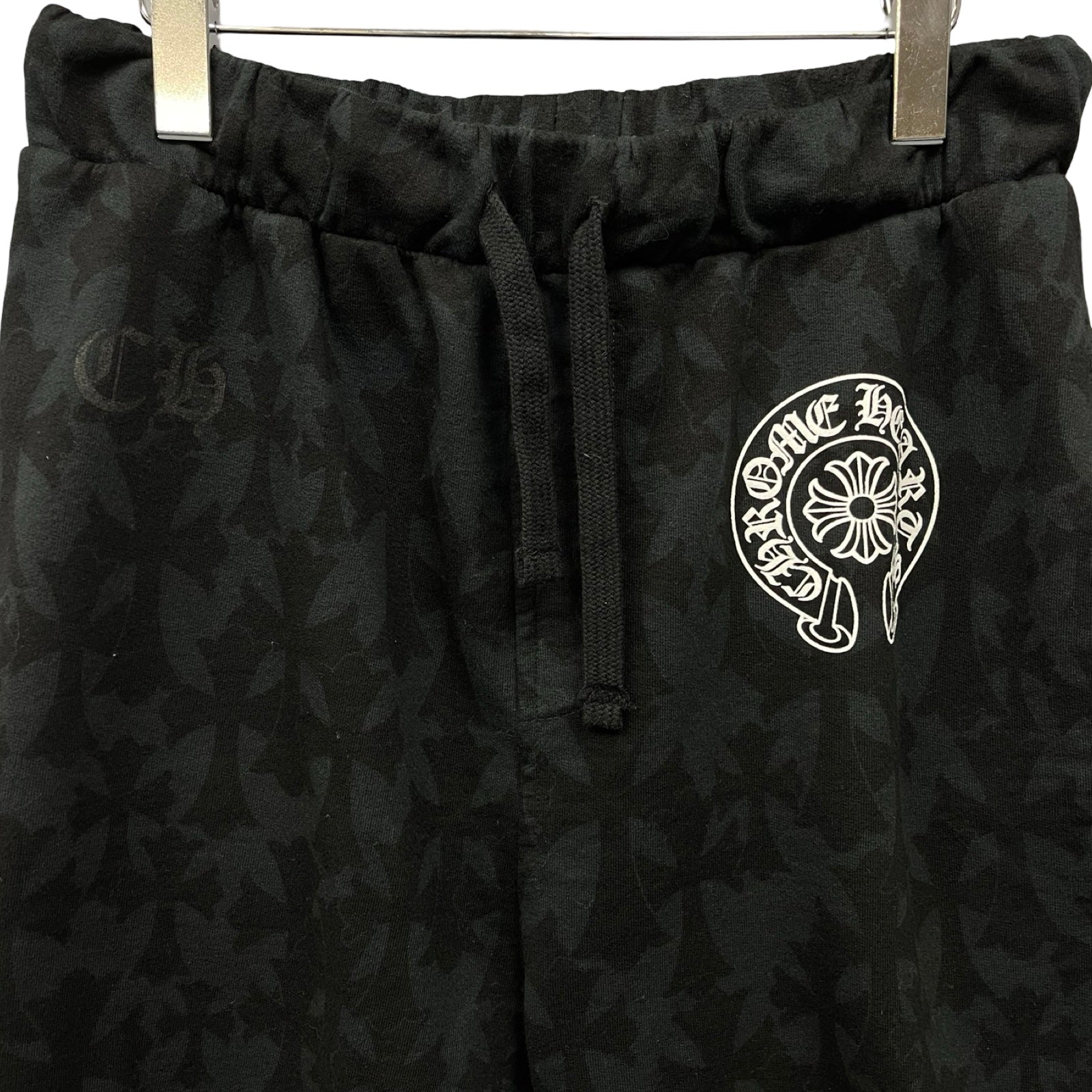 CHROME HEARTS 2024SS Graveyard Cemetery Cross Half Pants Size M