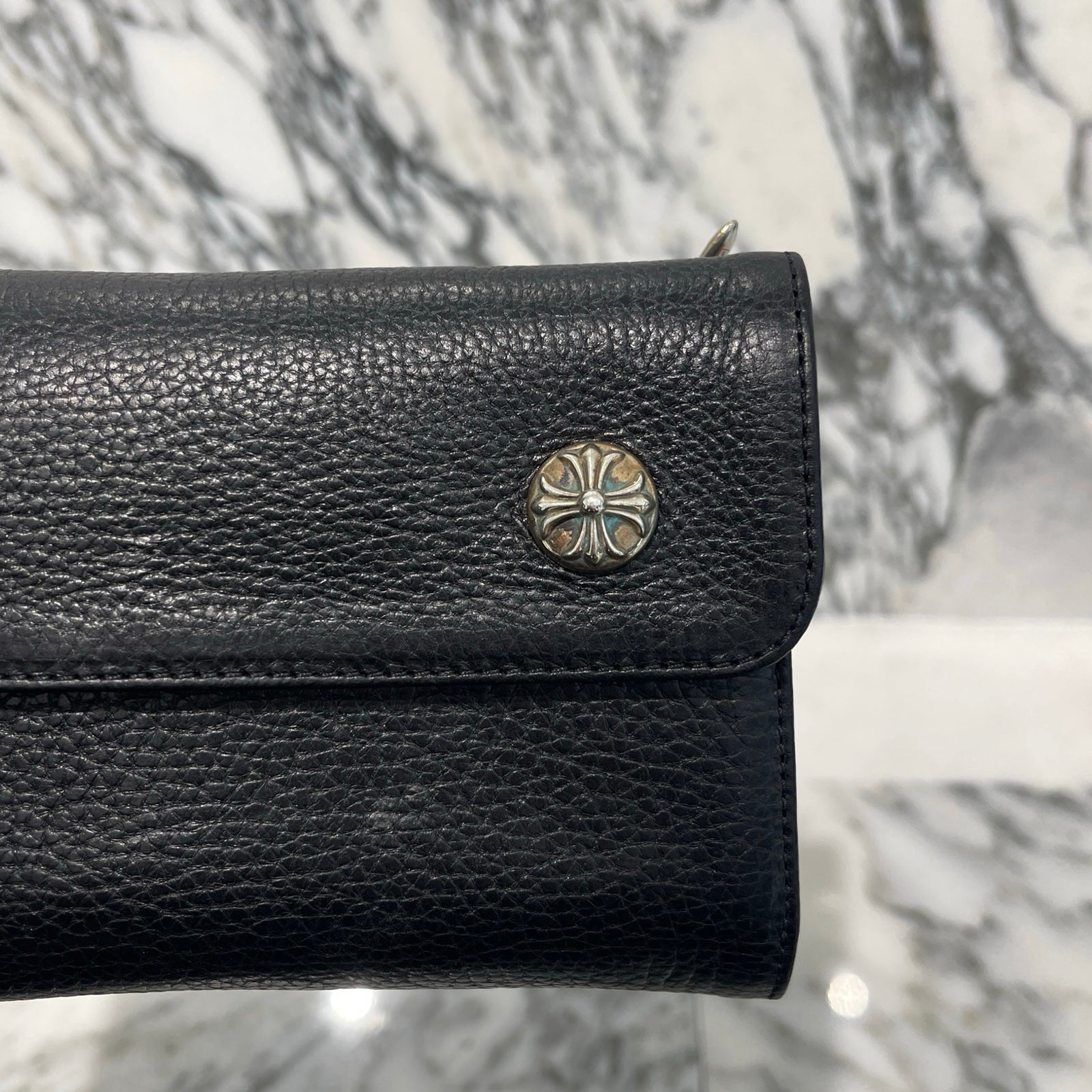 CHROME HEARTS Wave Cross Ball Wallet クロムハーツ ウェーブクロス