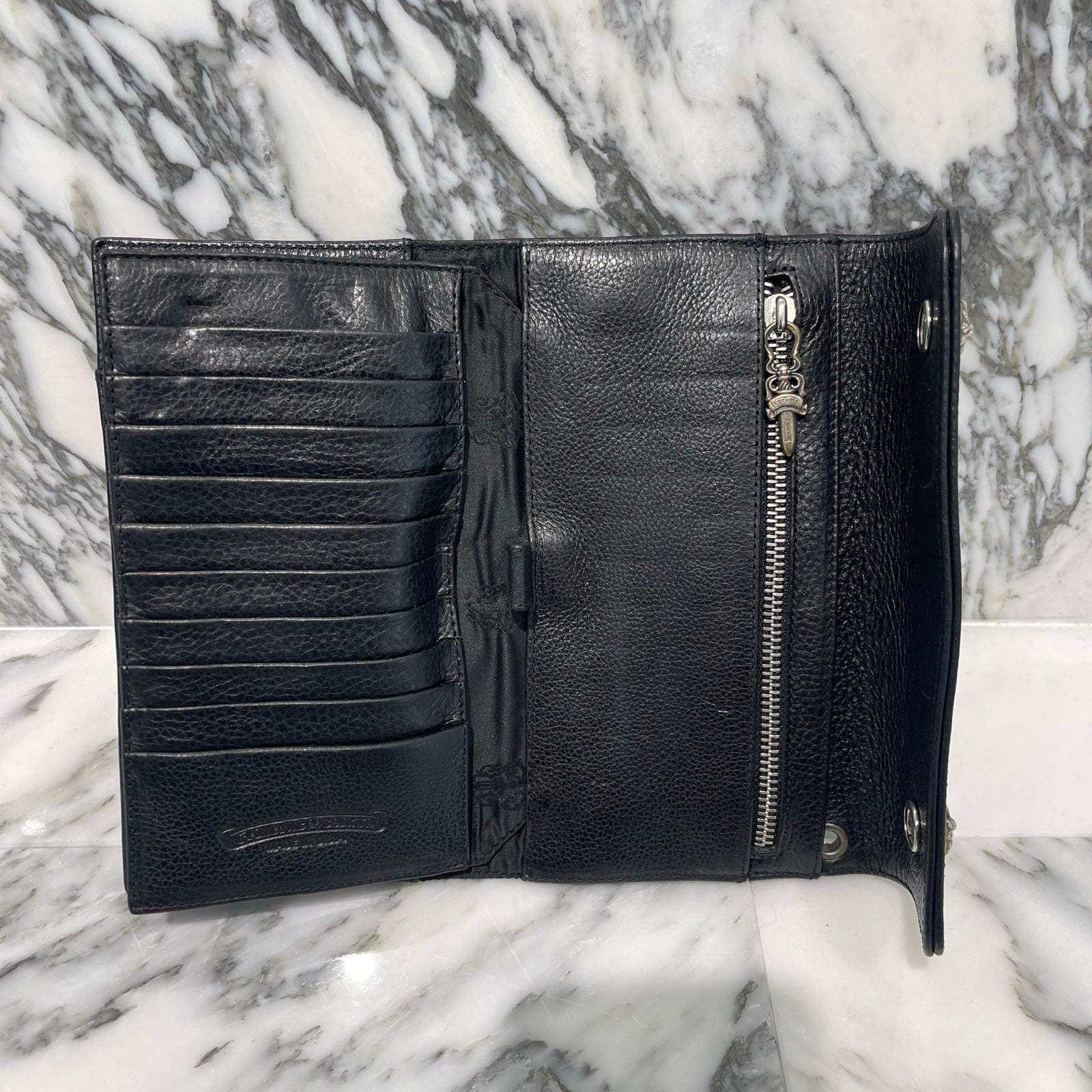 CHROME HEARTS Wave Cross Ball Wallet クロムハーツ ウェーブクロス