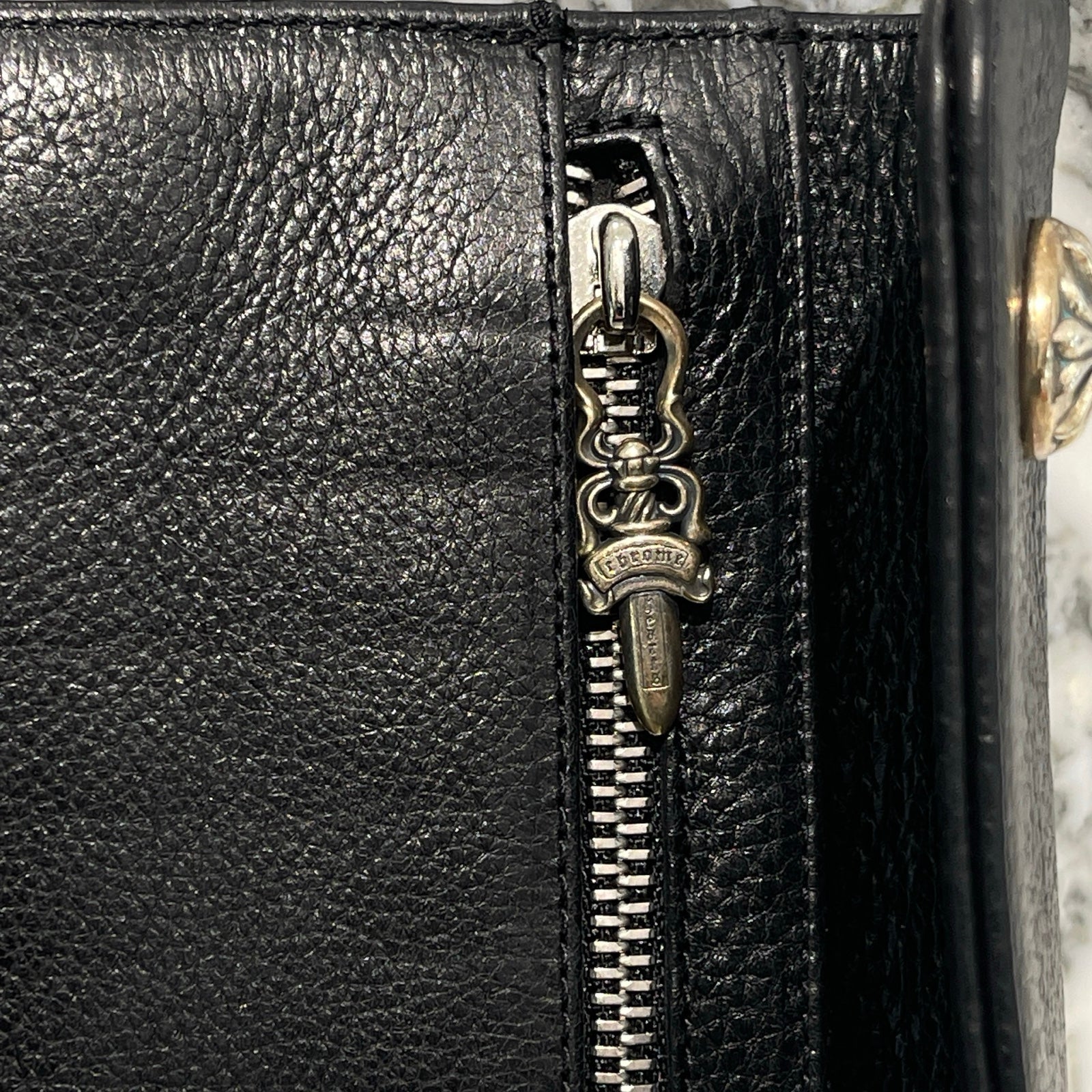 CHROME HEARTS Wave Cross Ball Wallet クロムハーツ ウェーブクロス