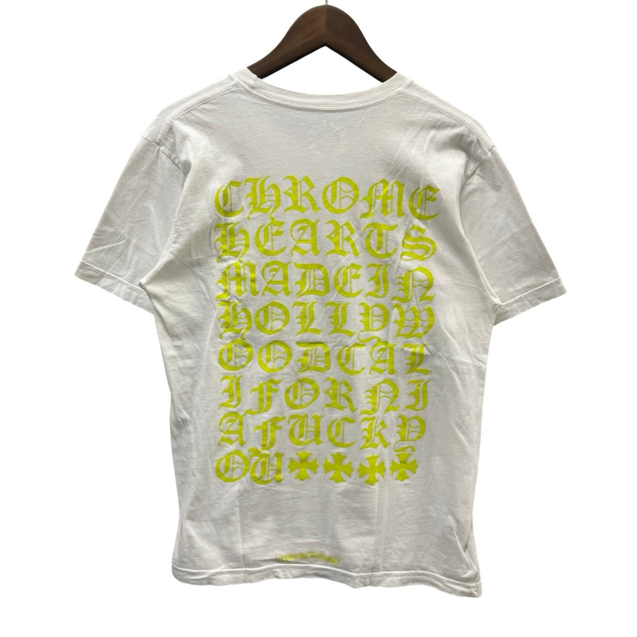 CHROME HEARTS Made In Hollywood Vertical Logo Tee Size M