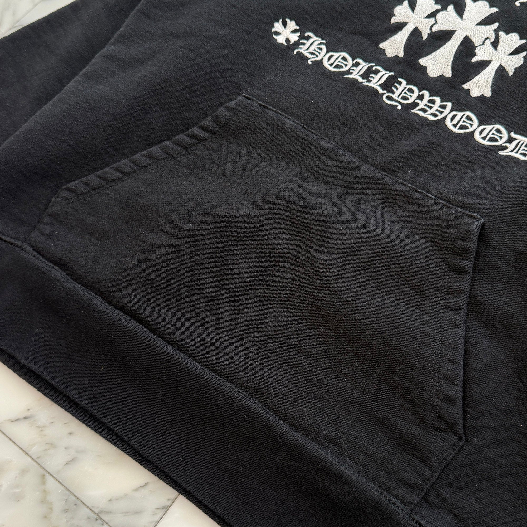 CHROME HEARTS King Taco Cemetery Cross Embroidery Pullover Hoodie Size M クロムハーツ キングタコ セメタリークロス 刺繍 プルオーバーフーディ サイズM