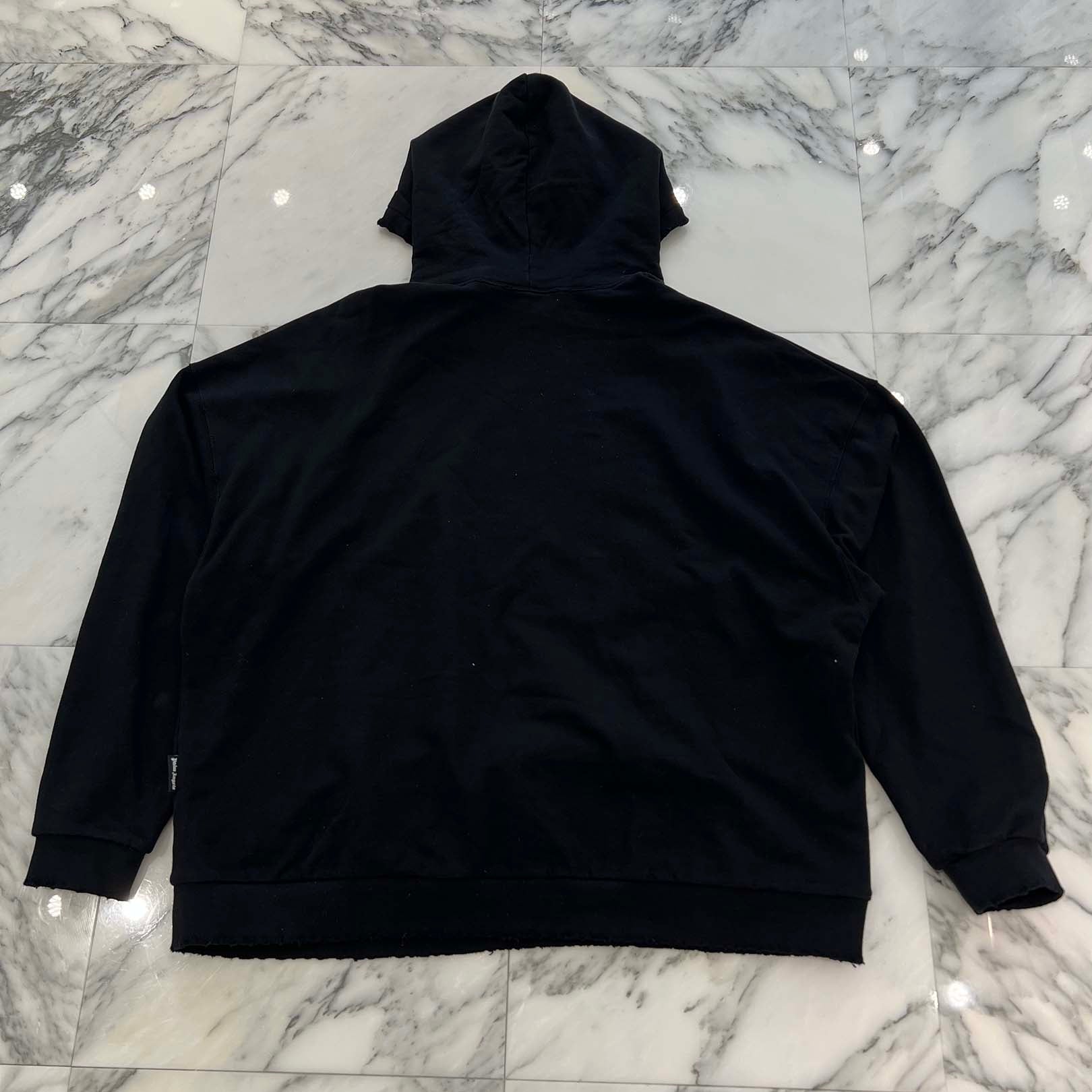 Palm Angels Monogram Statement Logo Hoodie PMBB126E23FLE001 Size XXL パームエンジェルス モノグラム ステートメント ロゴ パーカー サイズXXL