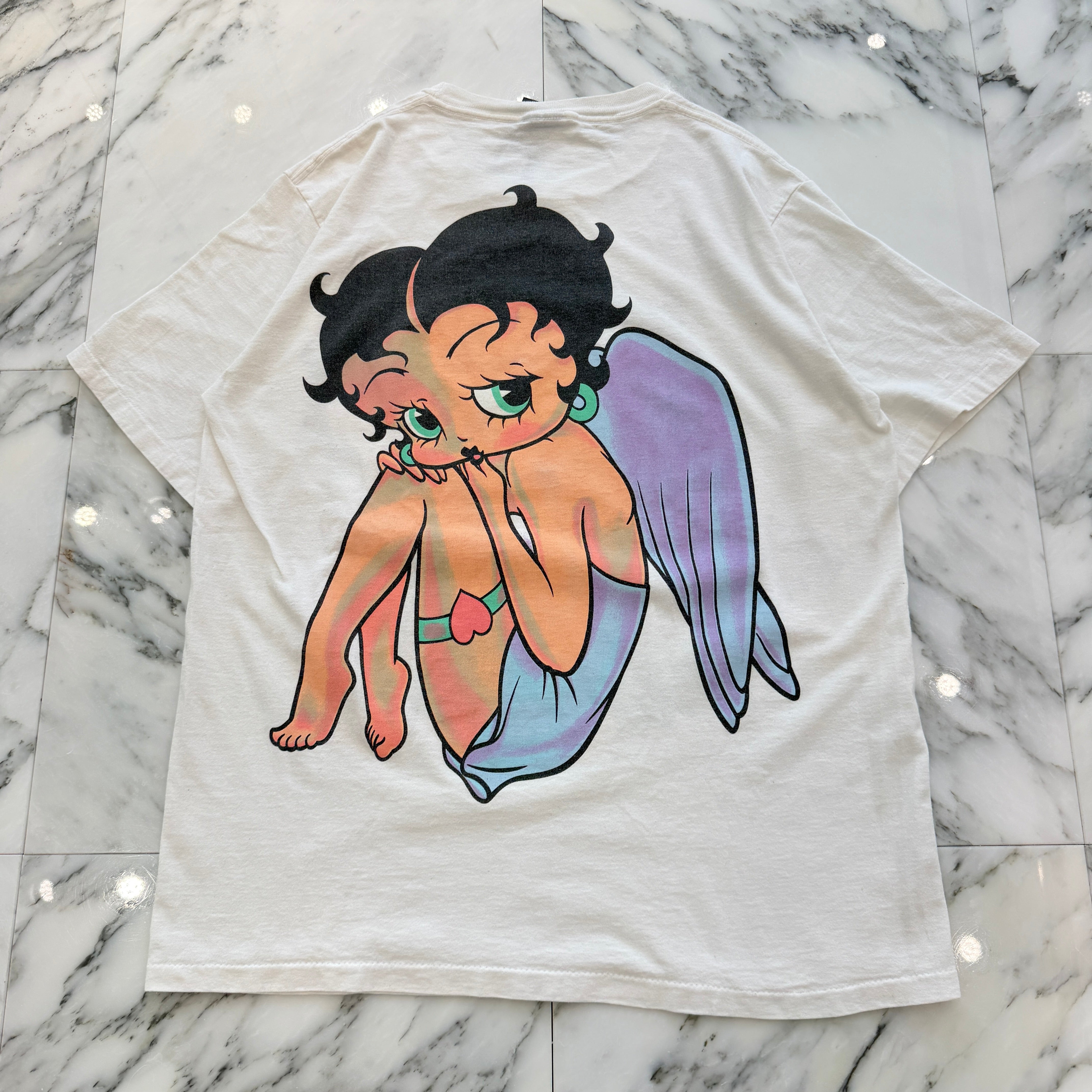 Vintage 90's Betty Boop " Angel " Double Side Print Changes S/S Tee Size XL ヴィンテージ 90's ベティ・ブープ "エンジェル" ダブルサイドプリント チェンジズ社製 Tシャツ サイズXL