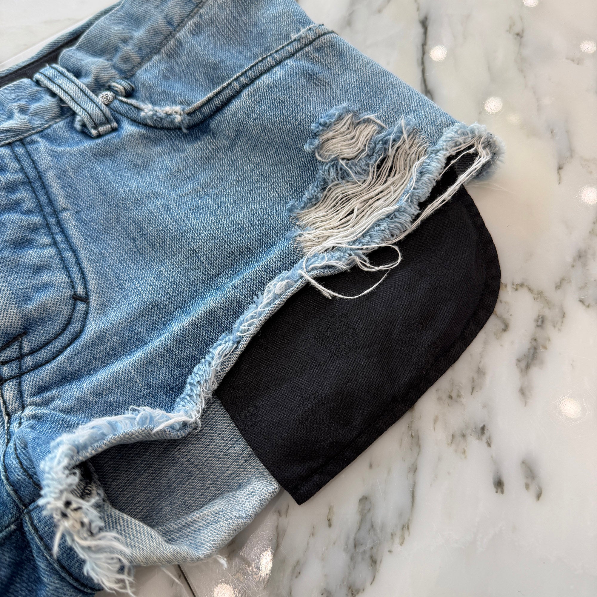 CHROME HEARTS Pocket Lined Denim Short Pants Size 25 クロムハーツ ポケットライニング デニムショートパンツ サイズ25