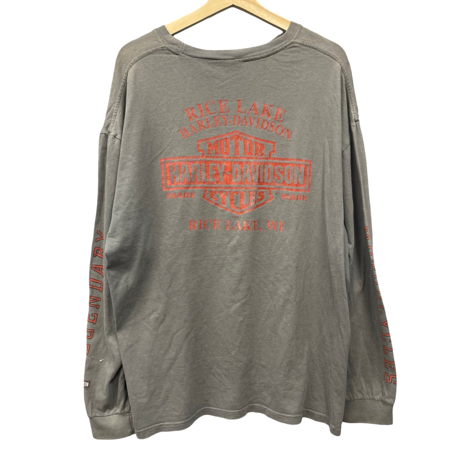Vintage 00's Harley-Davidson "RICE LAKE" 2013 L/S Tee