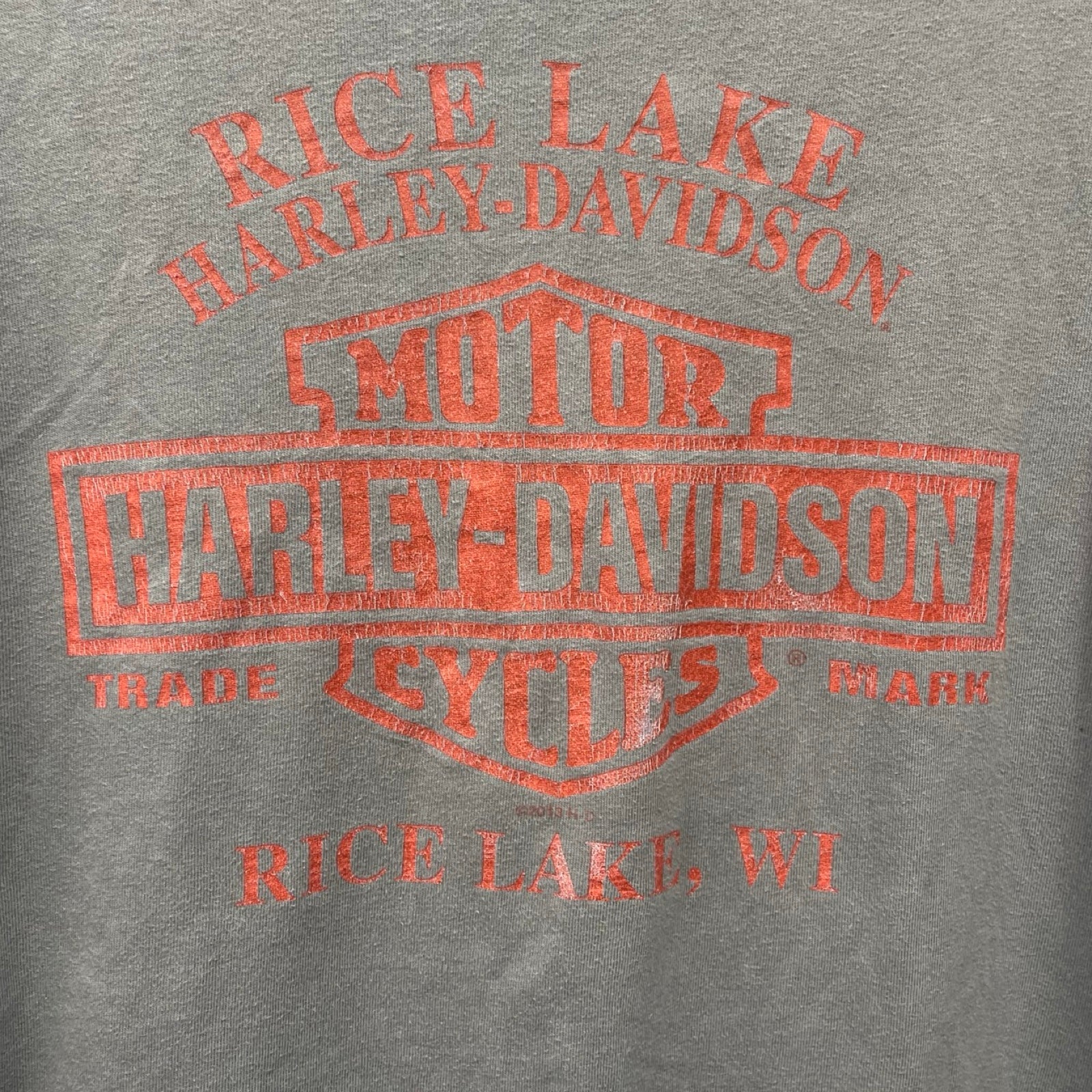 Vintage 00's Harley-Davidson "RICE LAKE" 2013 L/S Tee