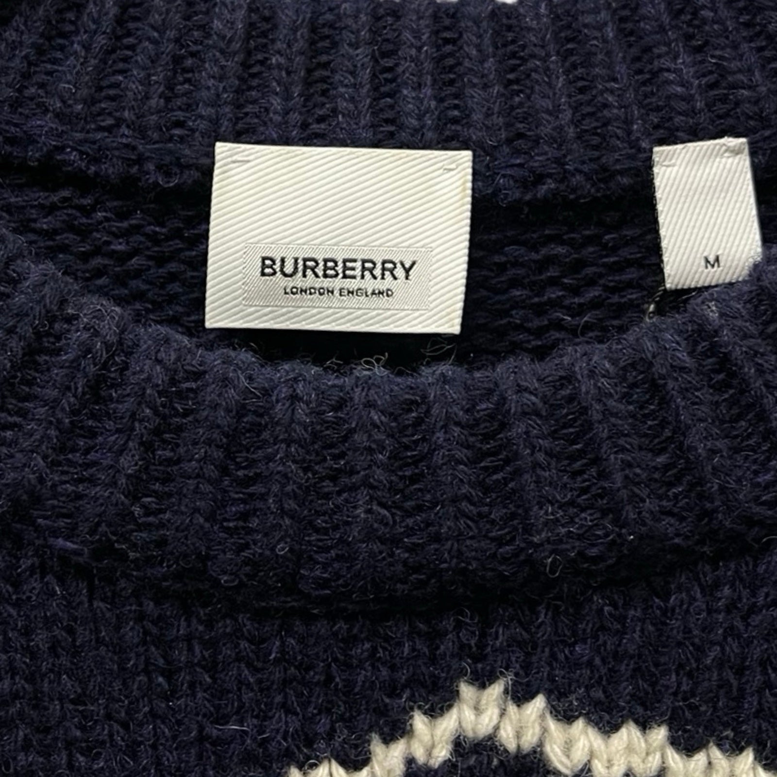 BURBERRY 2024SS Wool Jacquard Sweater 8058764 Size M
