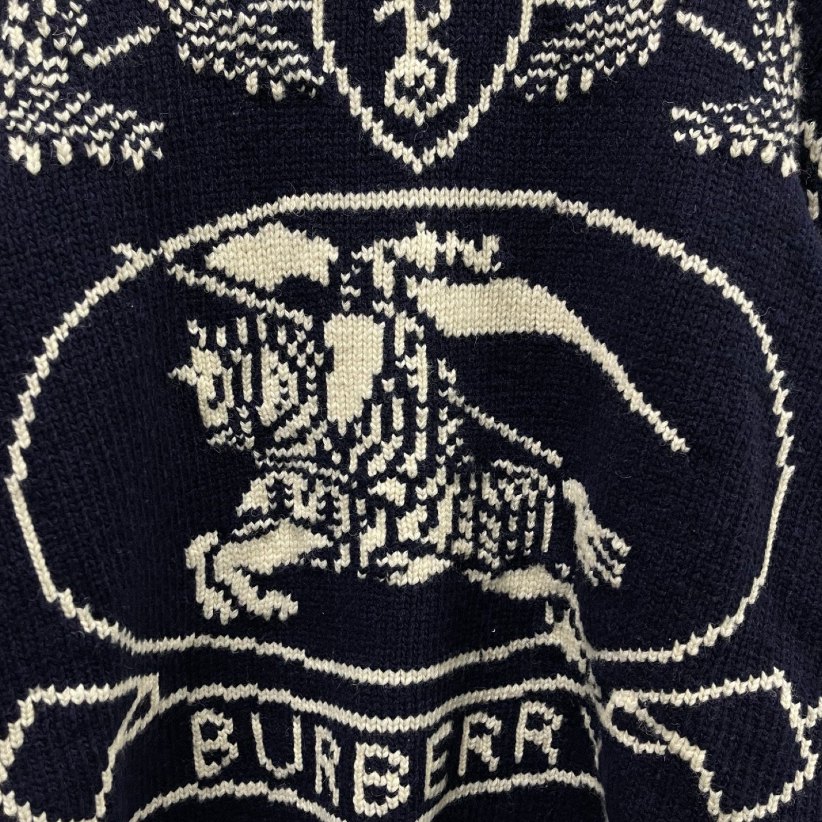 BURBERRY 2024SS Wool Jacquard Sweater 8058764 Size M