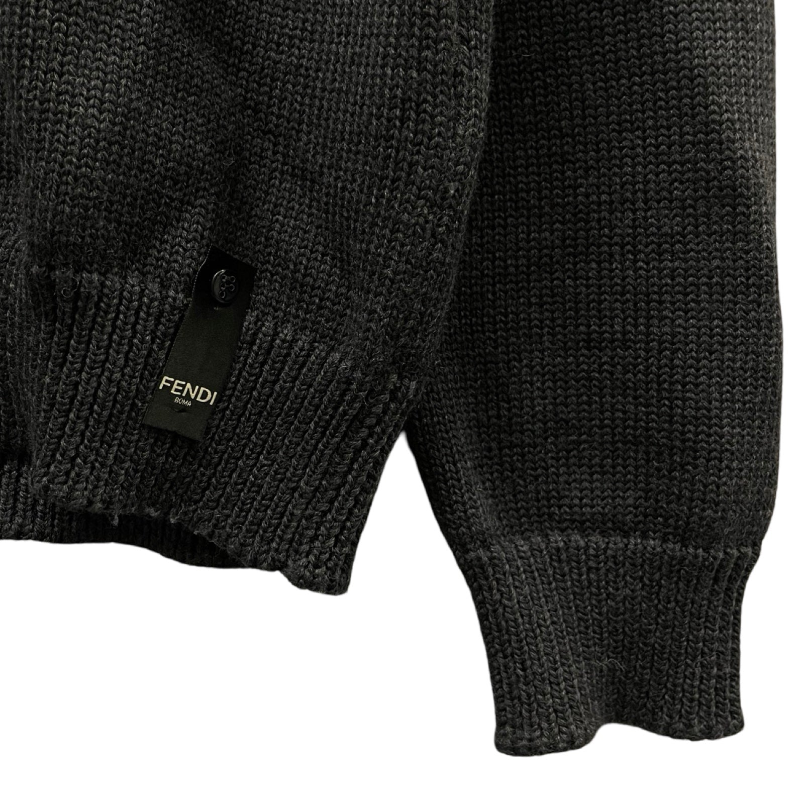 FENDI 2023AW Pullover Wool Knit Sweater FZX025 AQL4 Size 52