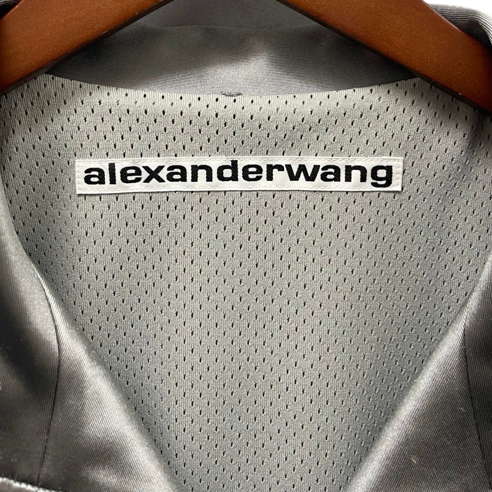 Alexander Wang Satin Track Jacket 6CC3232006 Size M