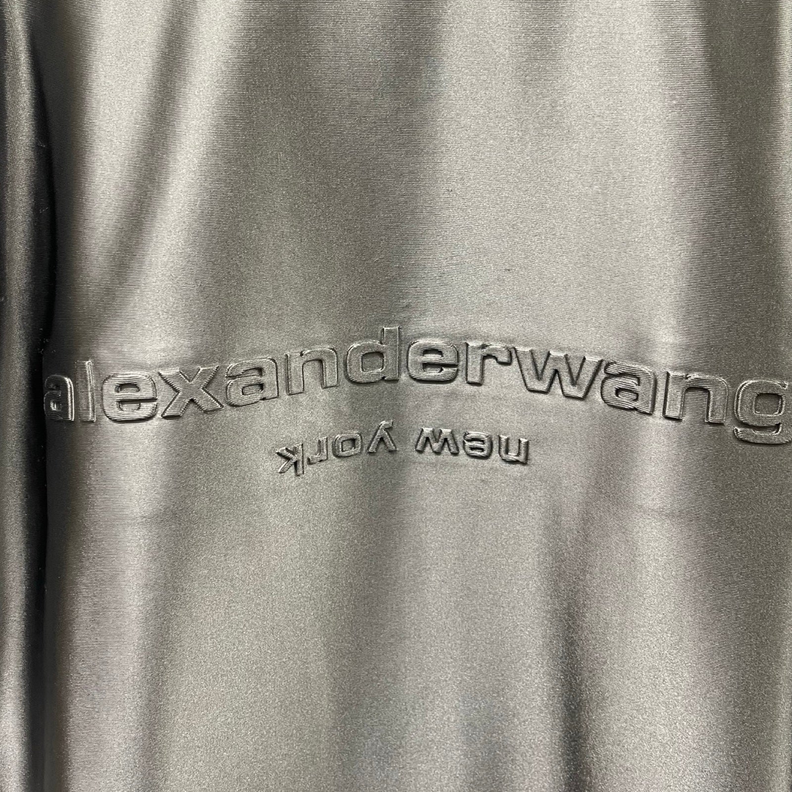 Alexander Wang Satin Track Jacket 6CC3232006 Size M