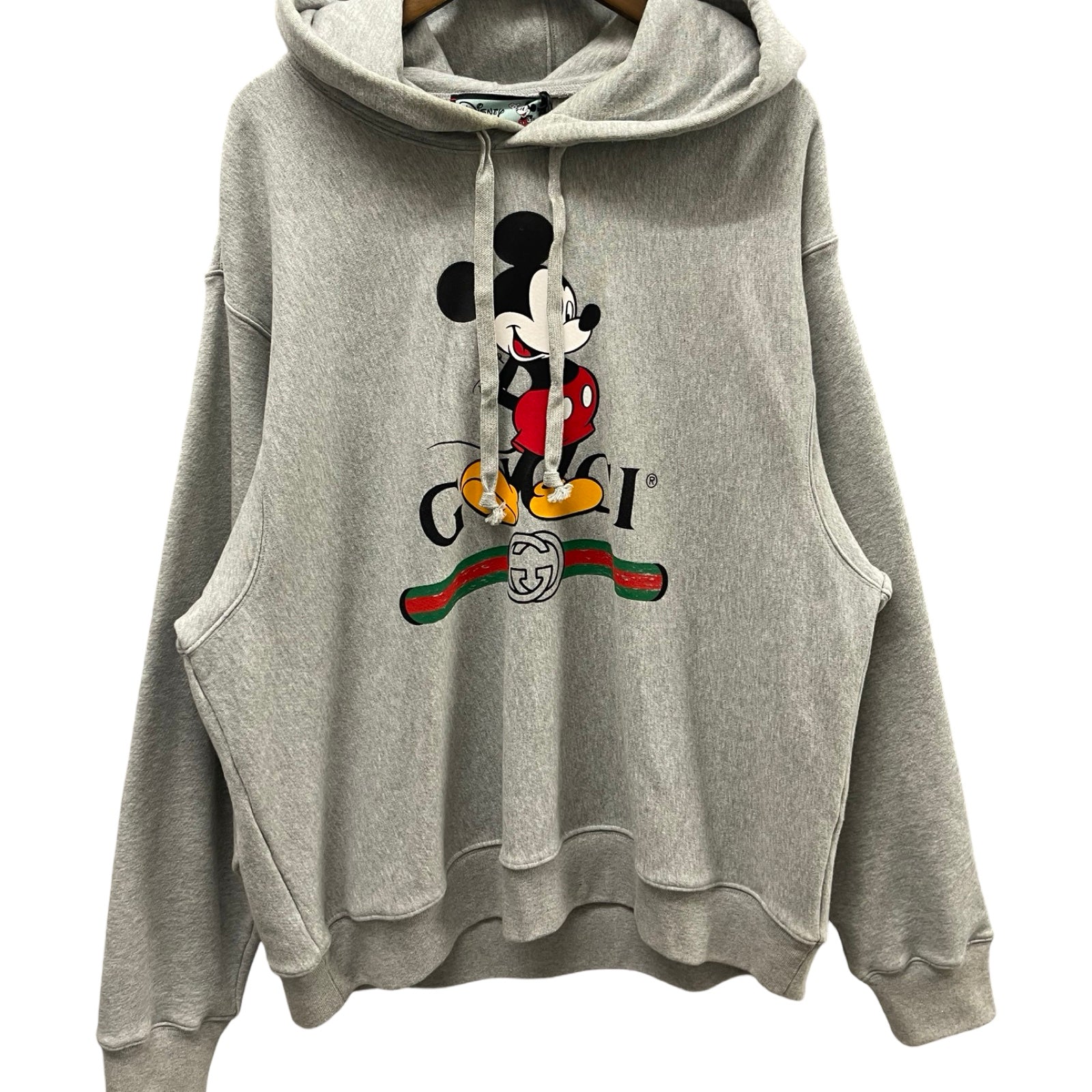 GUCCI 2020SS Mickey Print Pullover Hoodie Size L