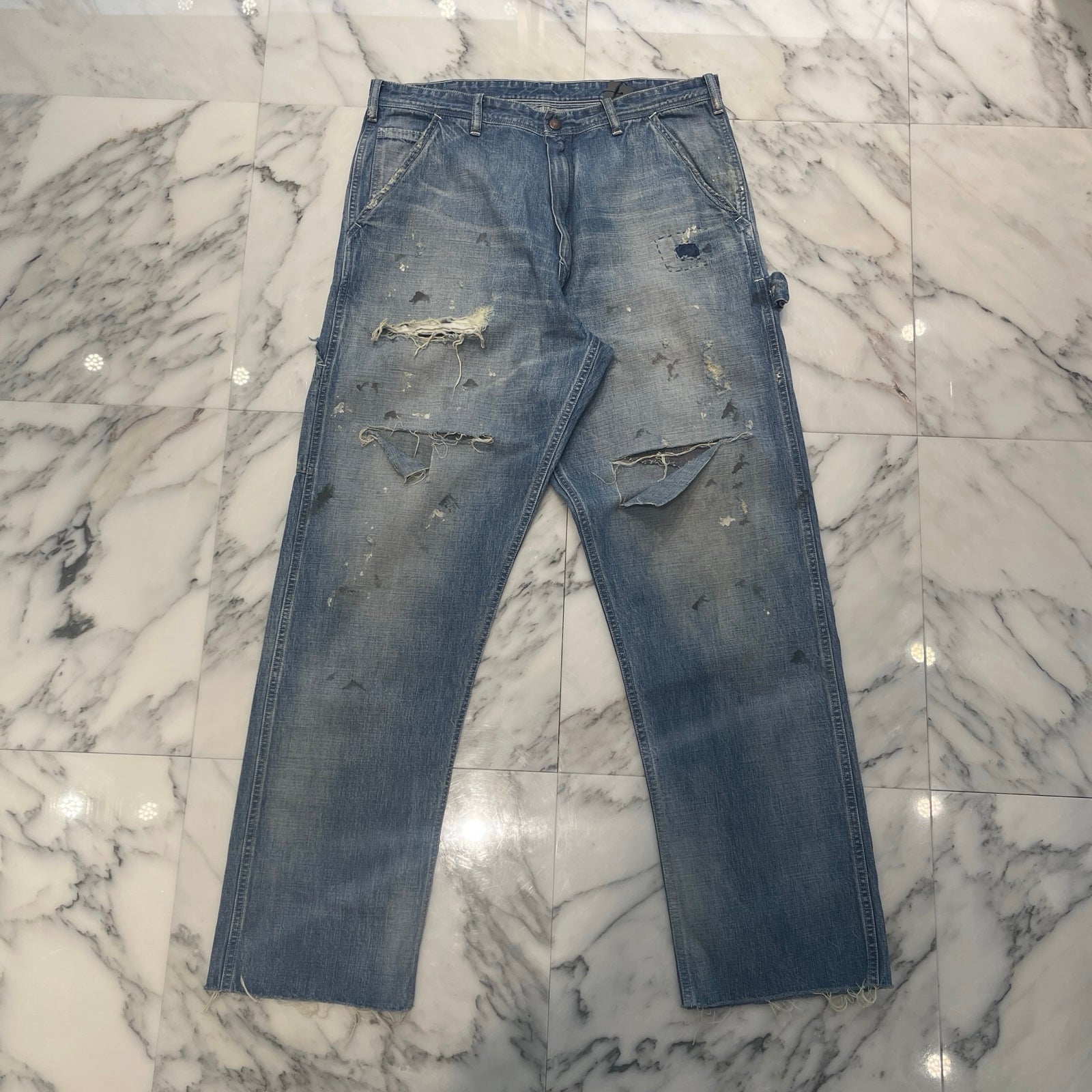 SAINT Mxxxxxx 2024SS DENIM PANTS PAINTER SM-YS8-0000-051 Size L セントマイケル デニムパンツ ペインター サイズL