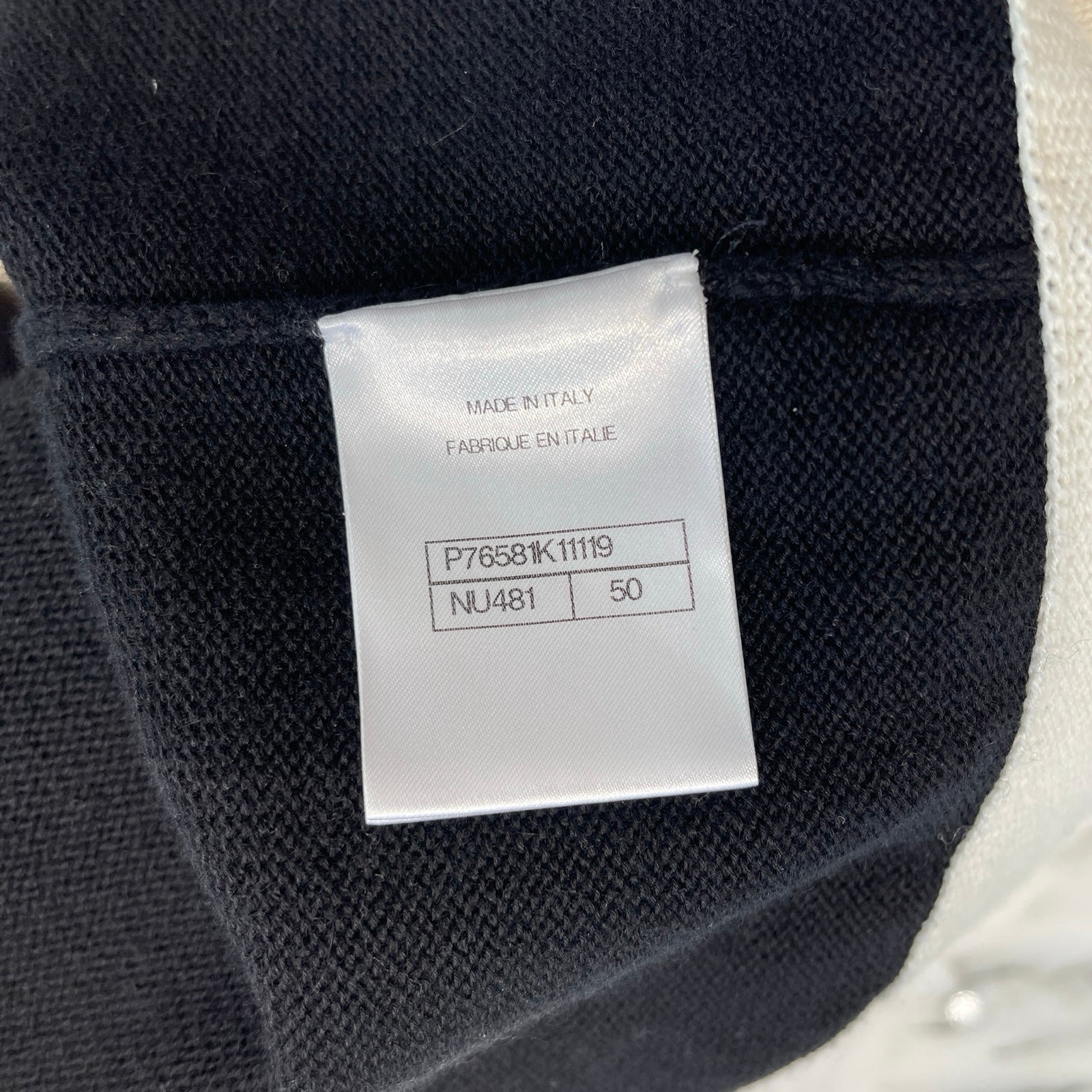 CHANEL 2024 Cruise Coco Mark Cashmere Cardigan P76581K11024 Size 50 シャネル ココマーク カシミヤ カーディガン スパンコールフーディー サイズ50