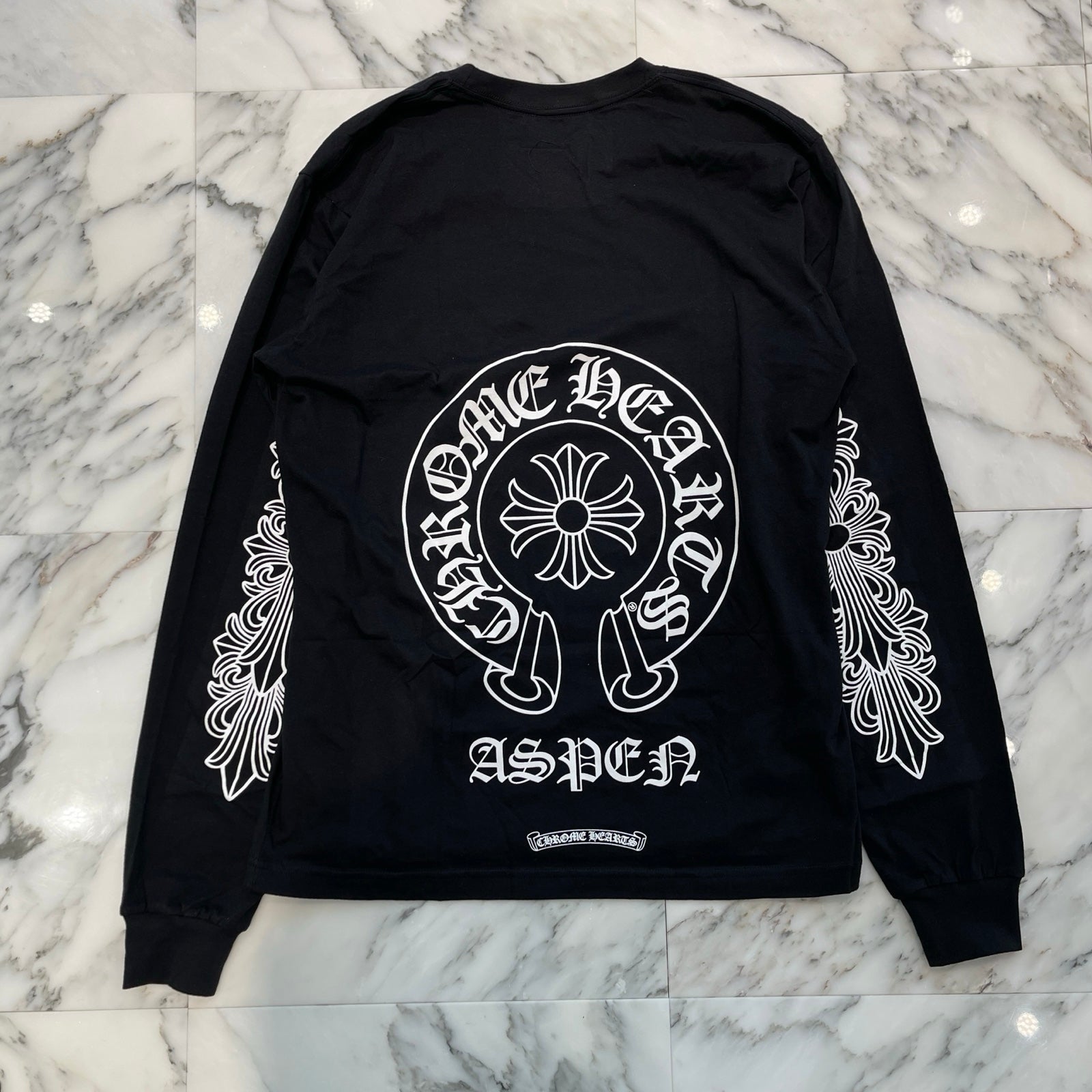 CHROME HEARTS Aspen Horseshoe Long Sleeve Tee Size L クロムハーツ アスペン ホースシュー ロングスリーブTシャツ サイズL
