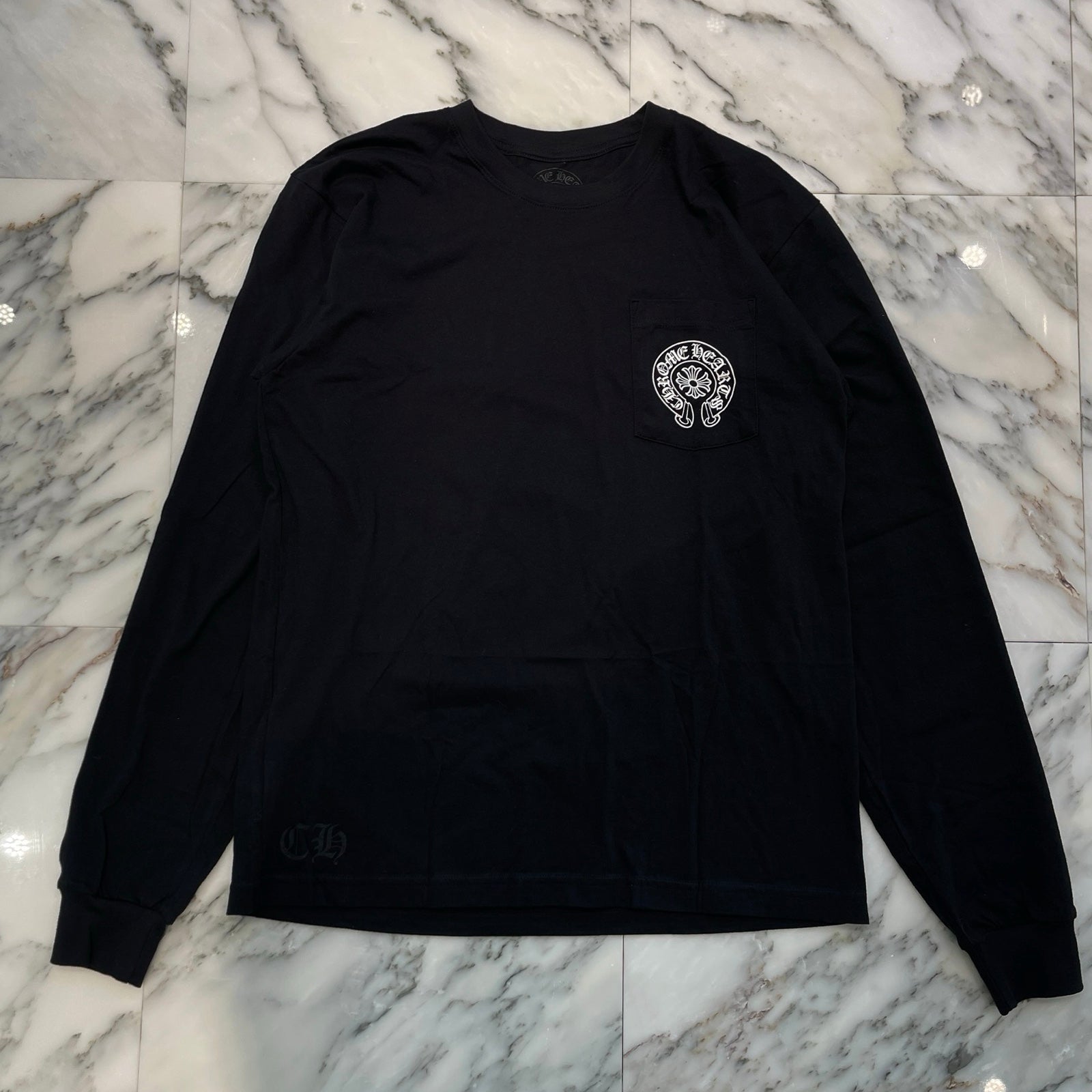 CHROME HEARTS Aspen Horseshoe Long Sleeve Tee Size L クロムハーツ アスペン ホースシュー ロングスリーブTシャツ サイズL