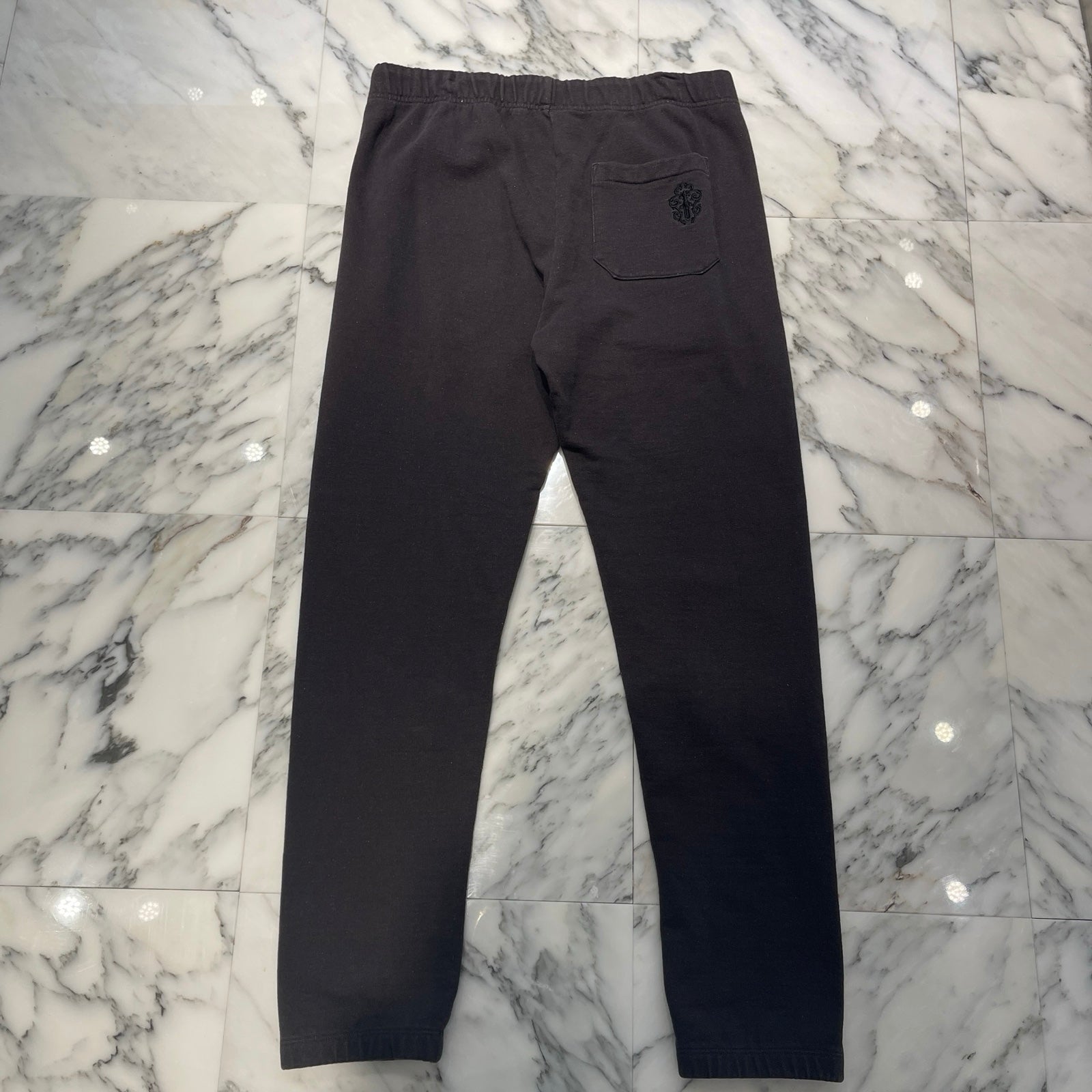 CHROME HEARTS Y NOT Vertical Logo Embroidery Sweat Long Pants Size L クロムハーツ ワイノット ヴァーティカルロゴ 刺繍 スウェットロングパンツ サイズL