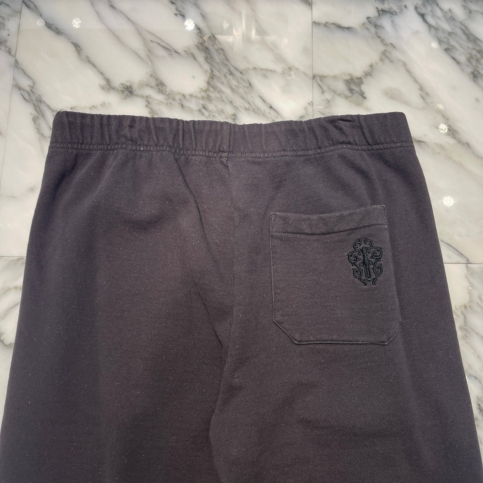 CHROME HEARTS Y NOT Vertical Logo Embroidery Sweat Long Pants Size L クロムハーツ ワイノット ヴァーティカルロゴ 刺繍 スウェットロングパンツ サイズL