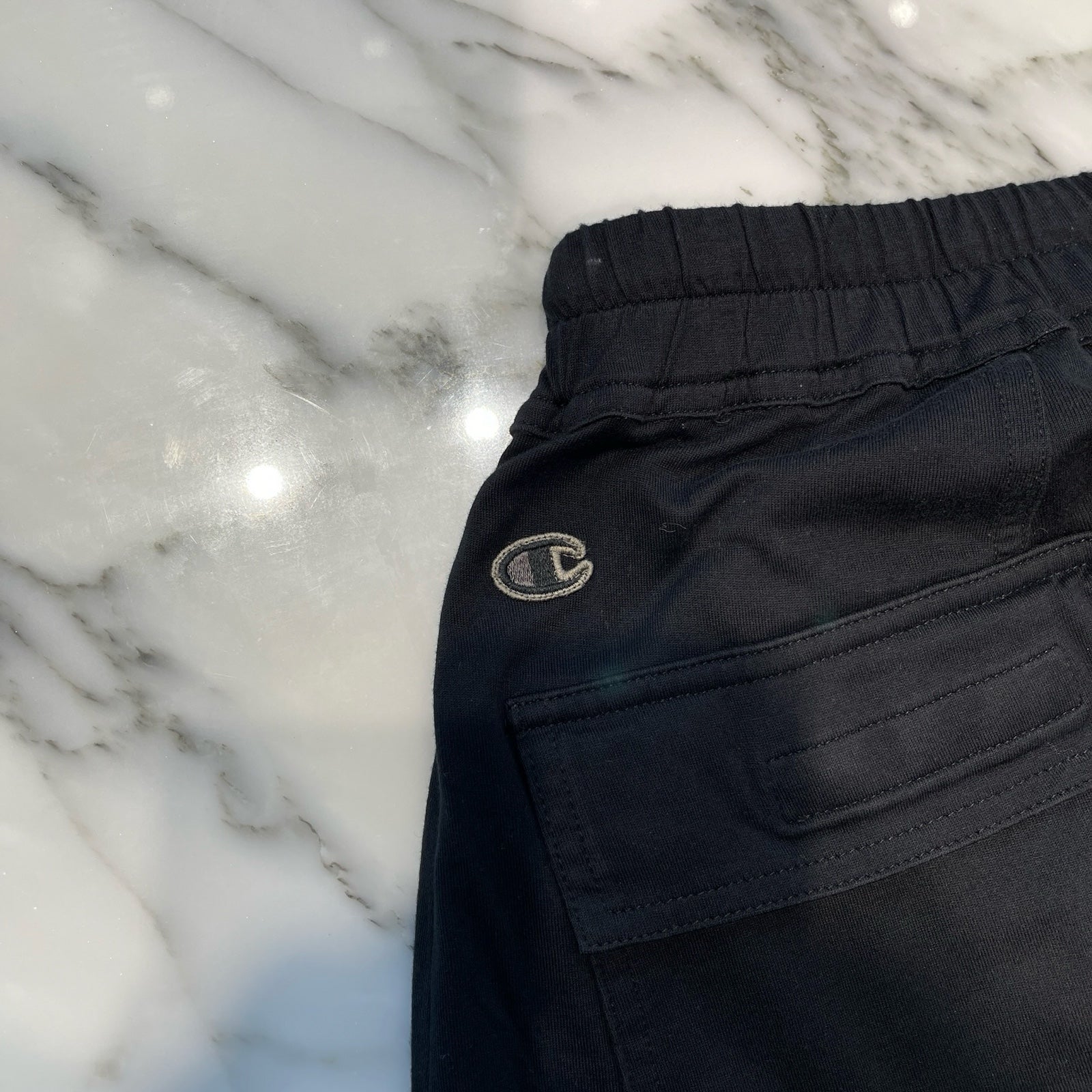 Rick Owens × Champion 2022SS Prisoner Drawstring Long Pants CM01B7959-CHFE Size S リックオウエンス × チャンピオン プリズナードローストリングロングパンツ サイズS