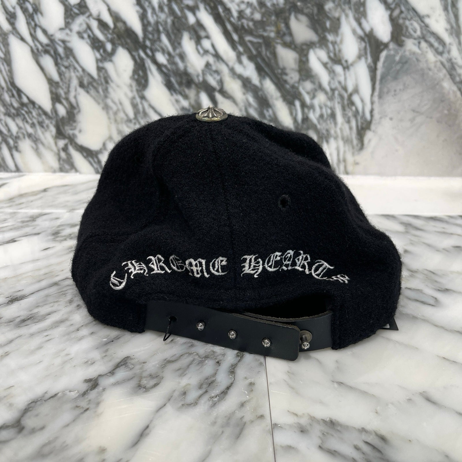 CHROME HEARTS Wool Triple Cross Leather Patch Trucker Cap Size ONE SIZE（53-60）クロムハーツ ウールトリプルクロス レザーパッチトラッカーキャップサイズONE SIZE（53-60）