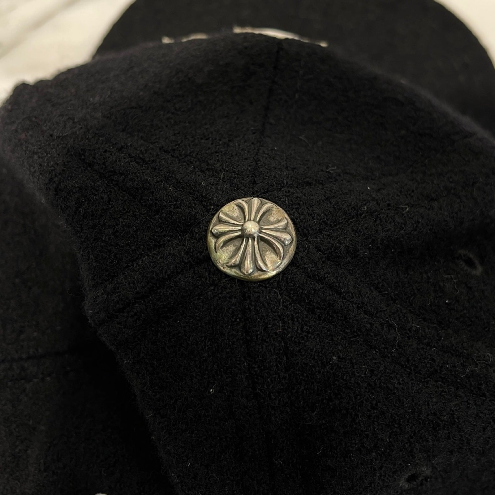 CHROME HEARTS Wool Triple Cross Leather Patch Trucker Cap Size ONE SIZE（53-60）クロムハーツ ウールトリプルクロス レザーパッチトラッカーキャップサイズONE SIZE（53-60）