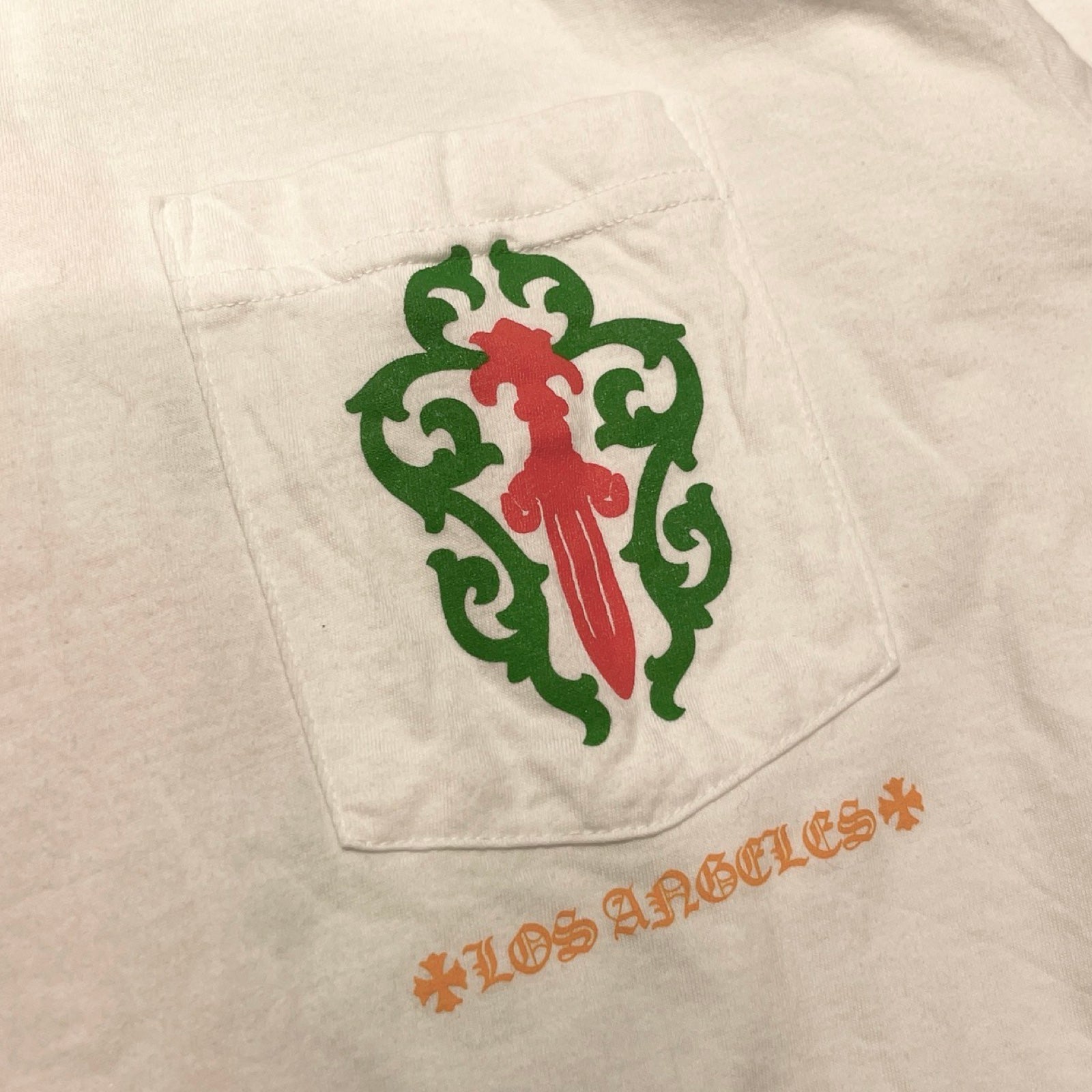 CHROME HEARTS Los Angeles Limited Vine Dagger Print Long Sleeve Tee Size L クロムハーツ ロサンゼルス限定 ヴァインダガー プリントロングスリーブTシャツ サイズ L